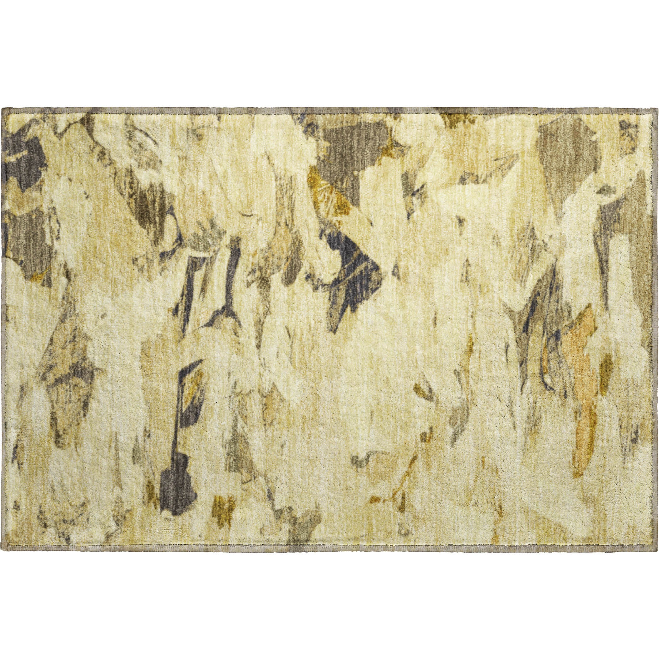 Cusco Machine Washable Transitional Gold Rug 1'8" x 2'6" #shape_Rectangle