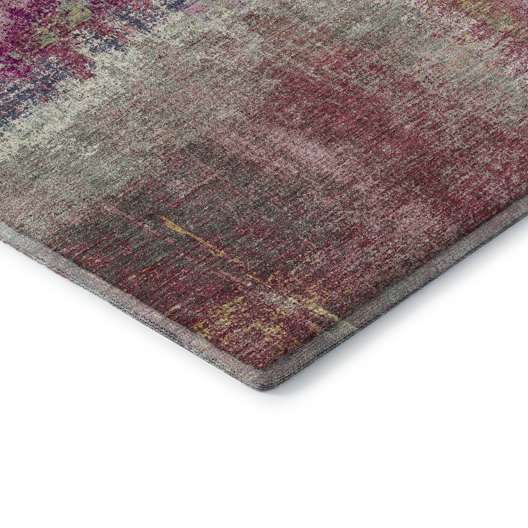Bern Machine Washable Transitional Blush Pink Rug 1'8" x 2'6" #shape_Rectangle