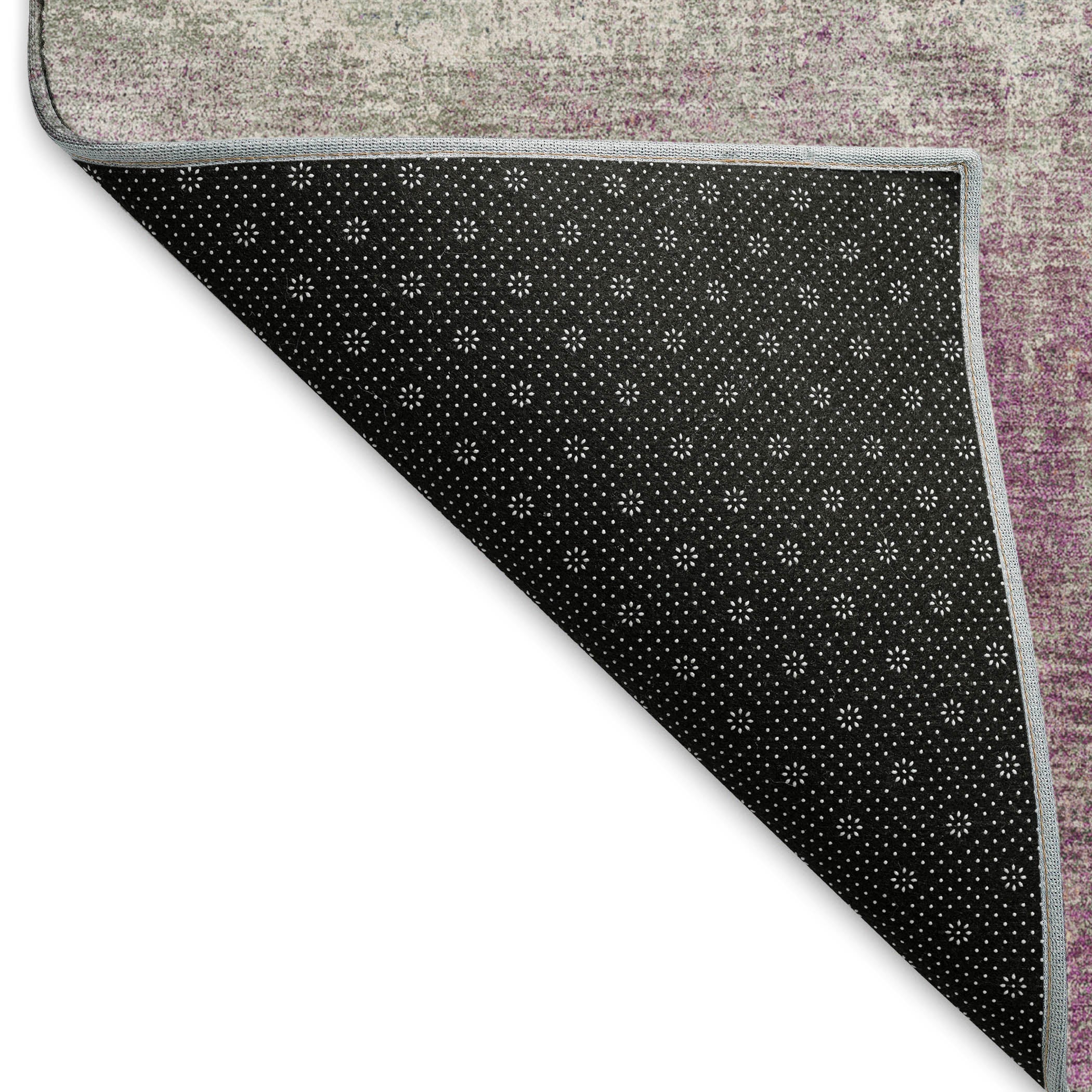 Bern Machine Washable Transitional Lavender Purple Rug 1'8" x 2'6" #shape_Rectangle
