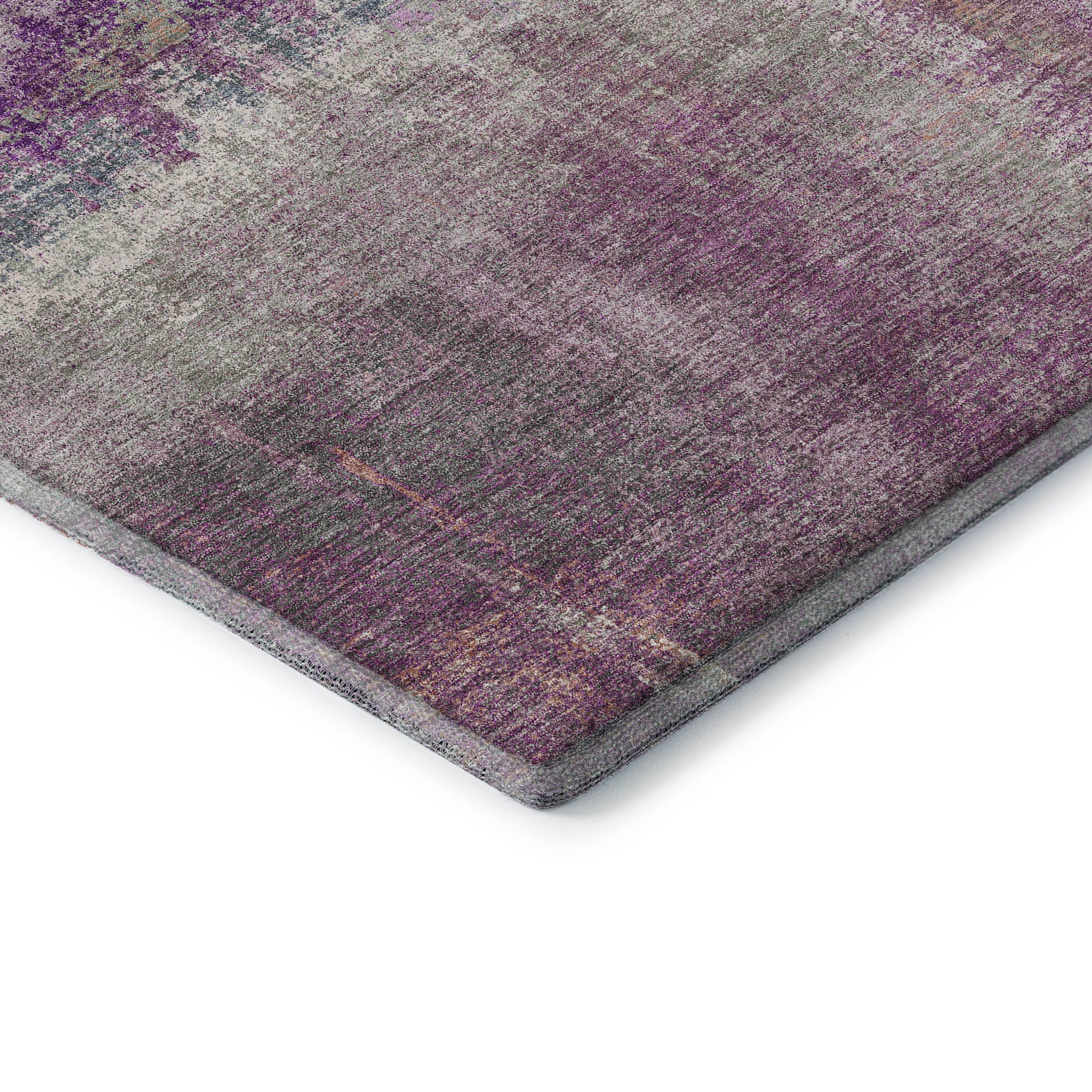 Bern Machine Washable Transitional Lavender Purple Rug 1'8" x 2'6" #shape_Rectangle