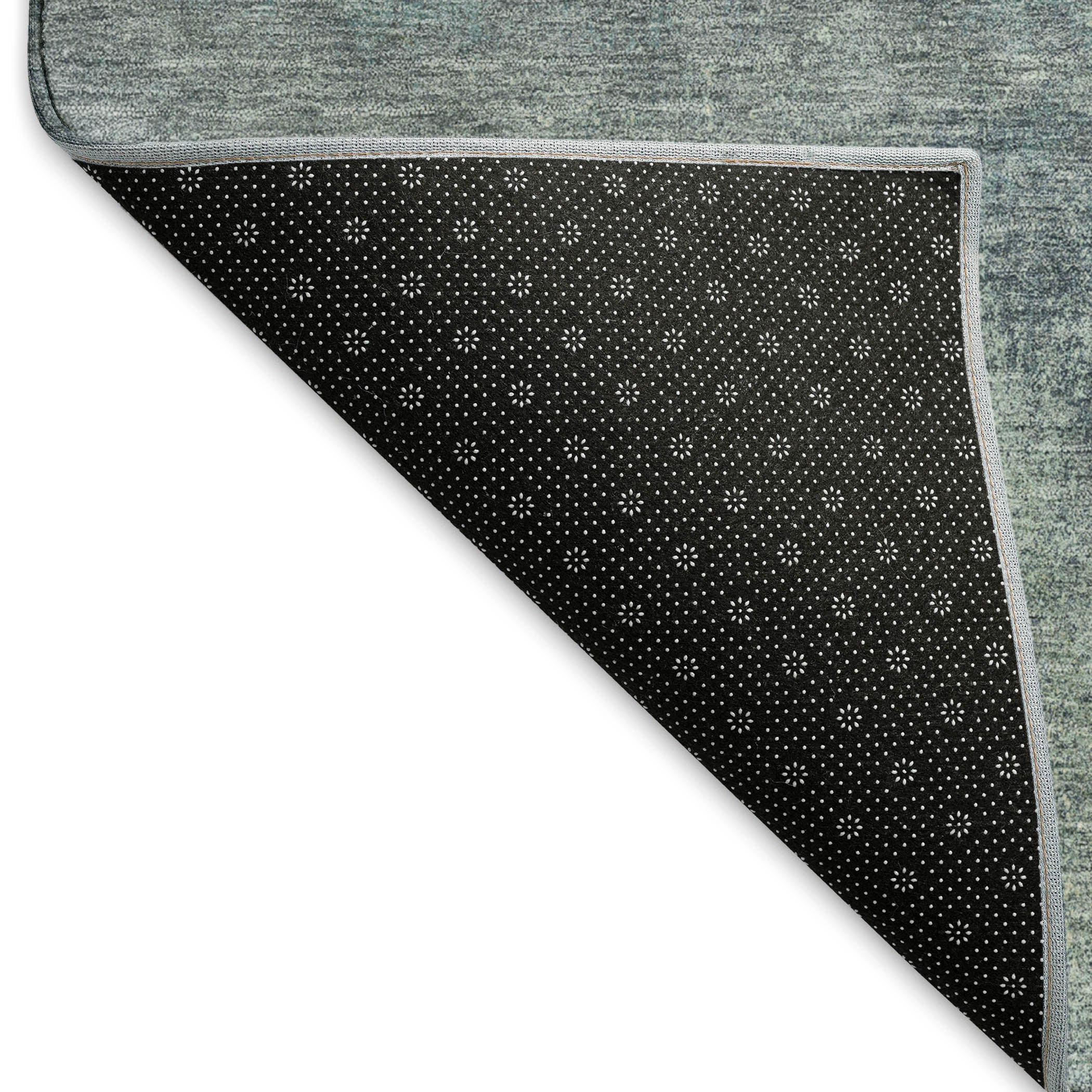Bern Machine Washable Transitional Sage Green Rug 1'8" x 2'6" #shape_Rectangle