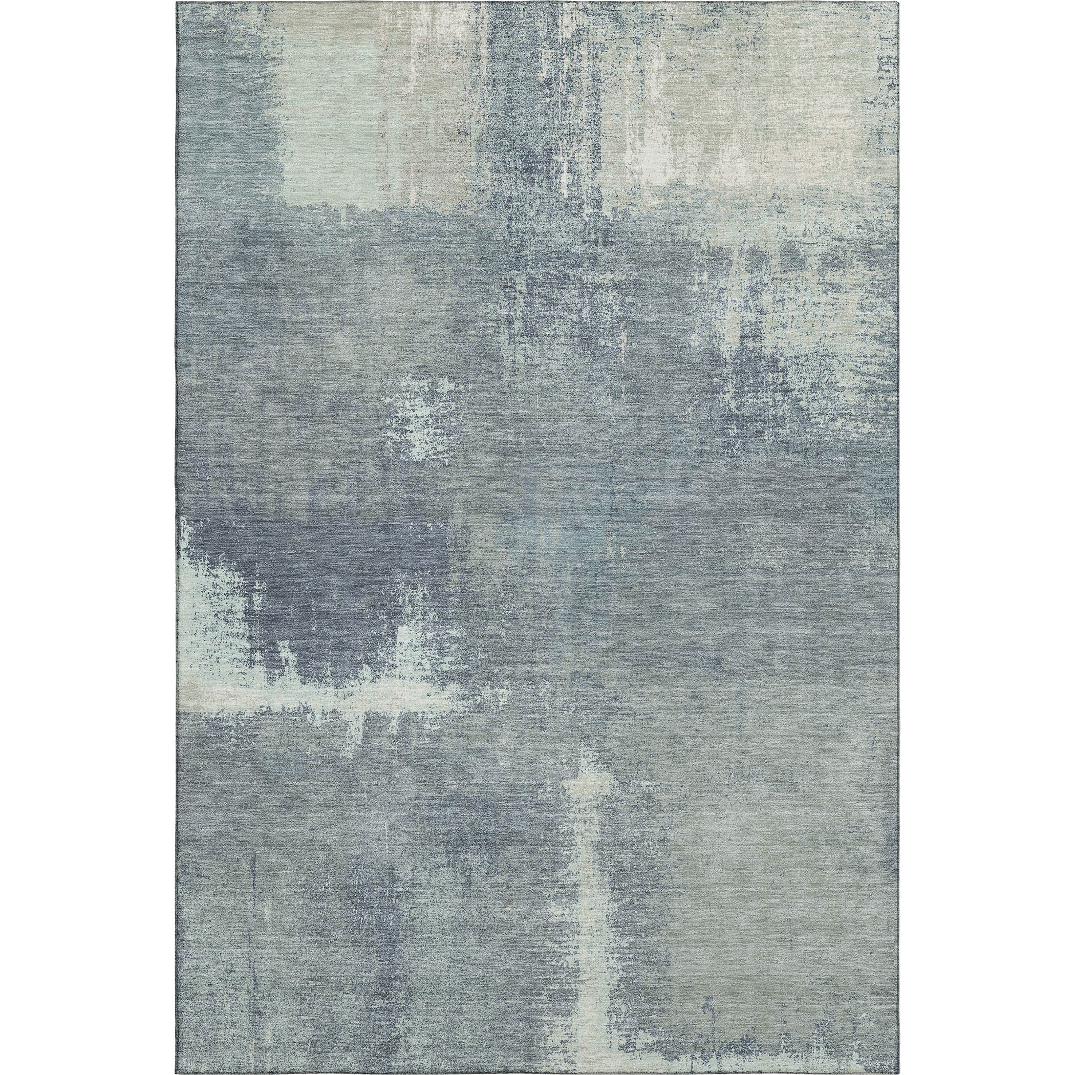 Bern Machine Washable Transitional Sage Green Rug 2'6" x 3'10" #shape_Rectangle