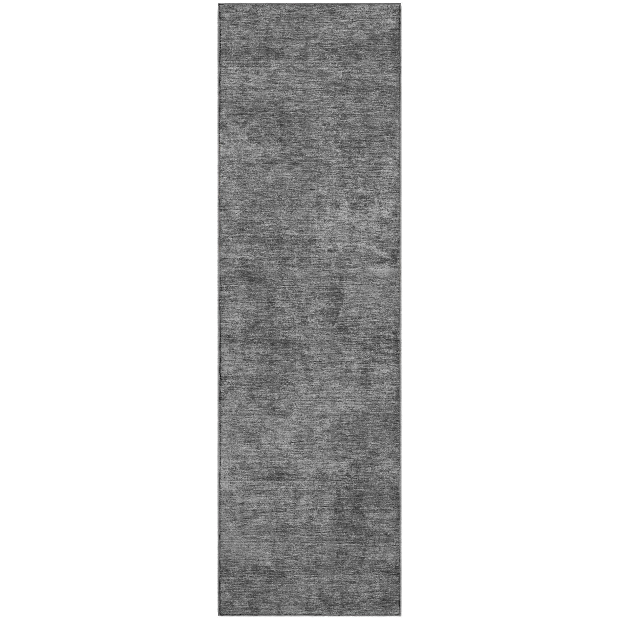 Colombo Machine Washable Transitional Gray Rug 2'3" x 7'6" #shape_Runner