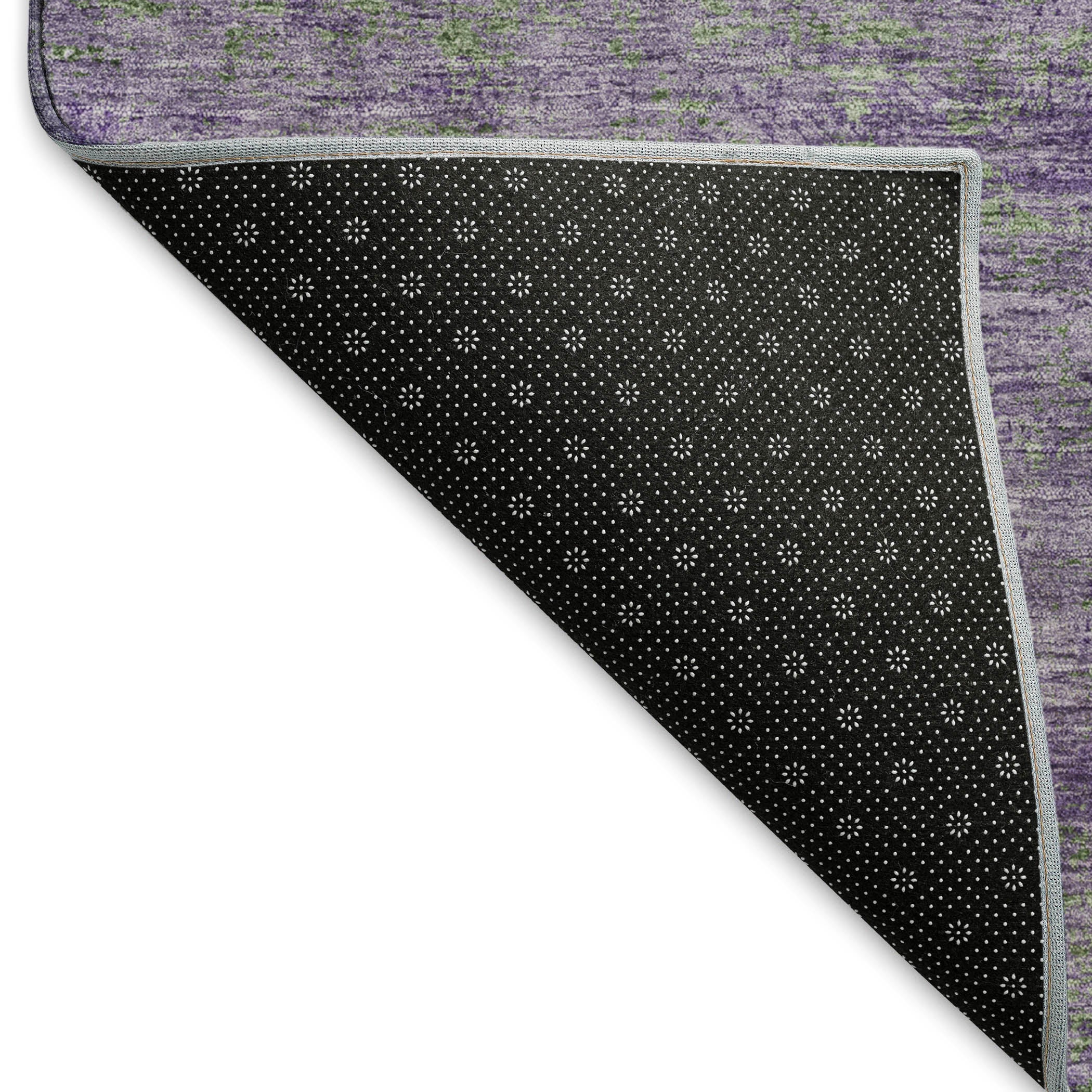 Colombo Machine Washable Transitional Purple Rug 1'8" x 2'6" #shape_Rectangle