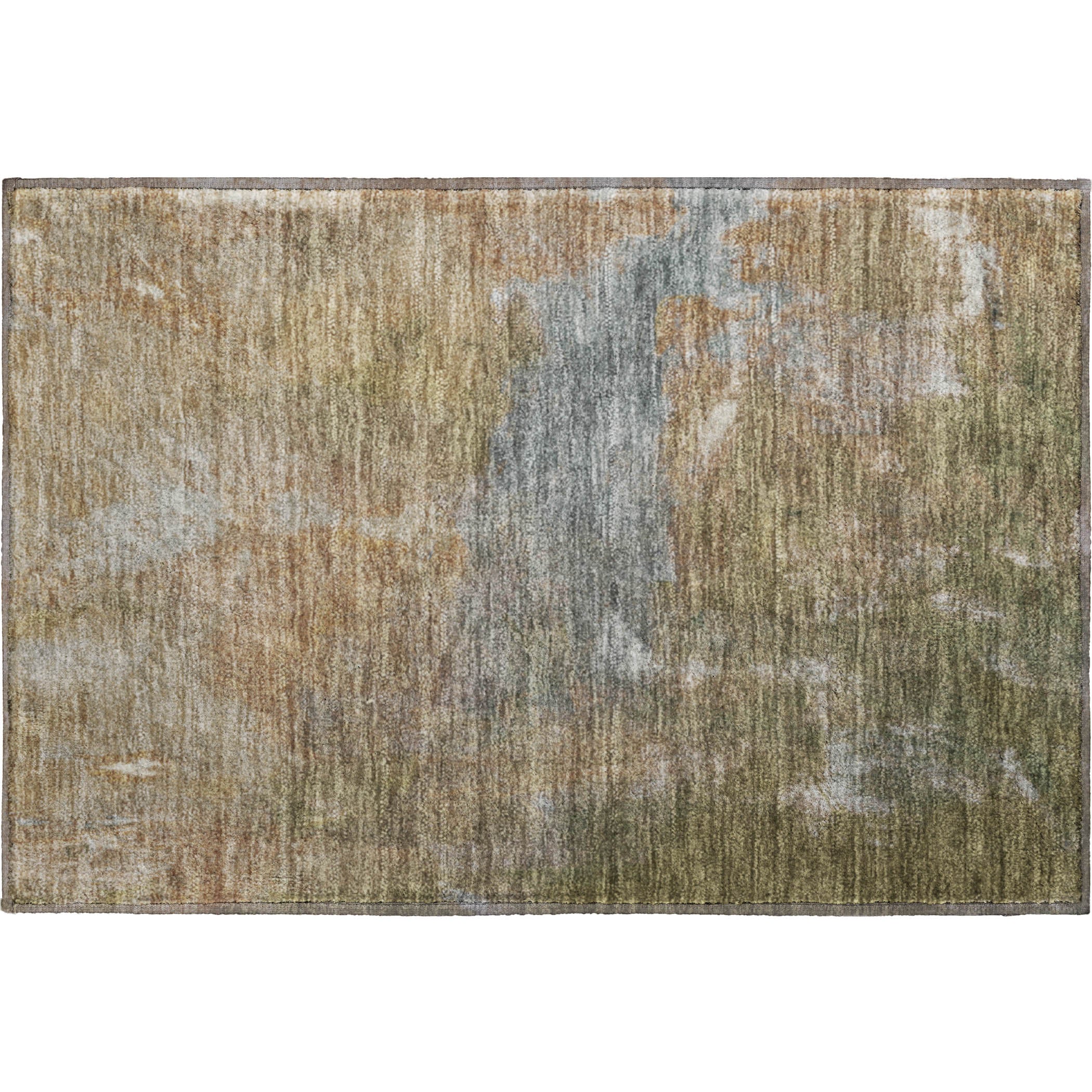 Seoul Machine Washable Transitional Copper Orange Rug 1'8" x 2'6" #shape_Rectangle