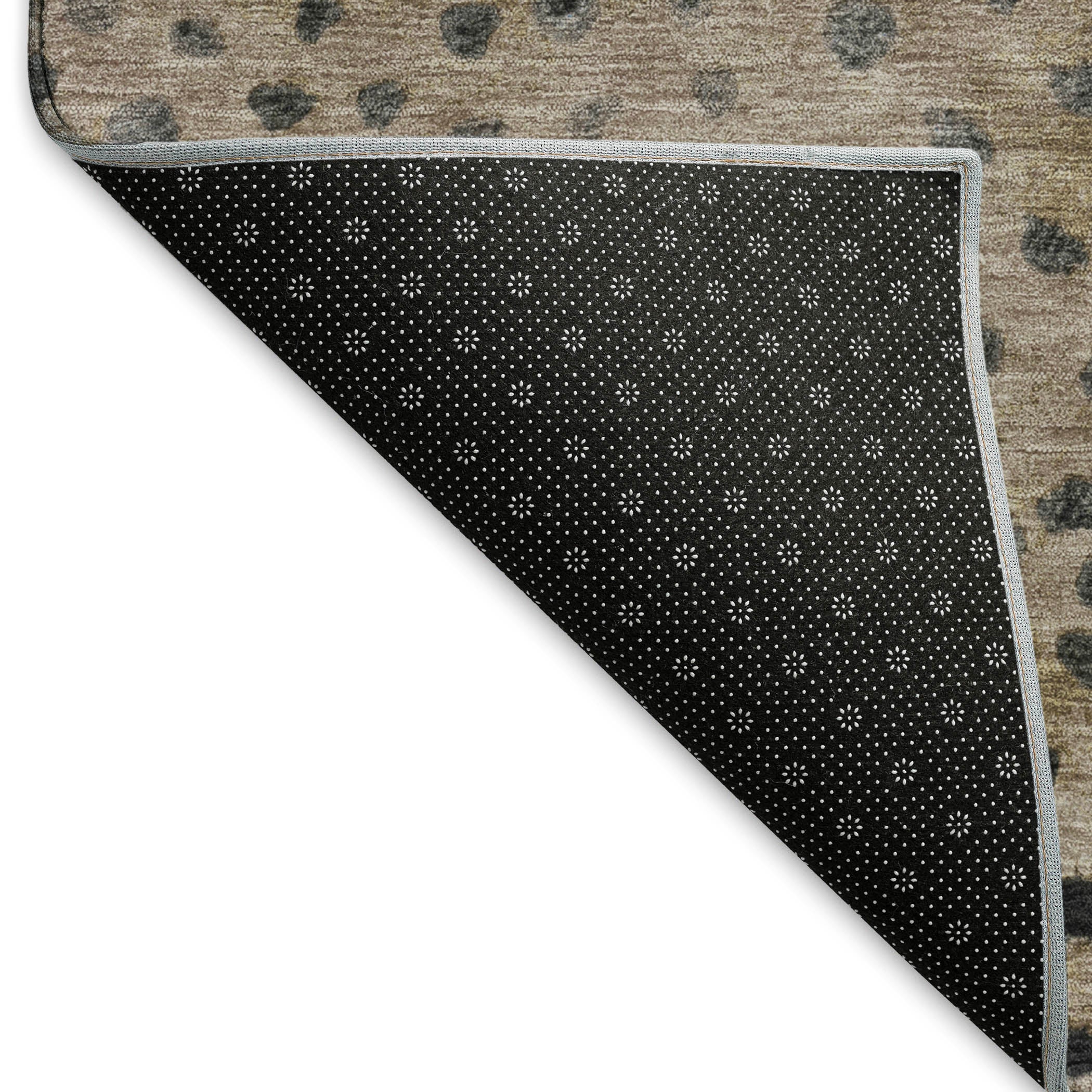 Istanbul Machine Washable Transitional Khaki Brown Rug 1'8" x 2'6" #shape_Rectangle