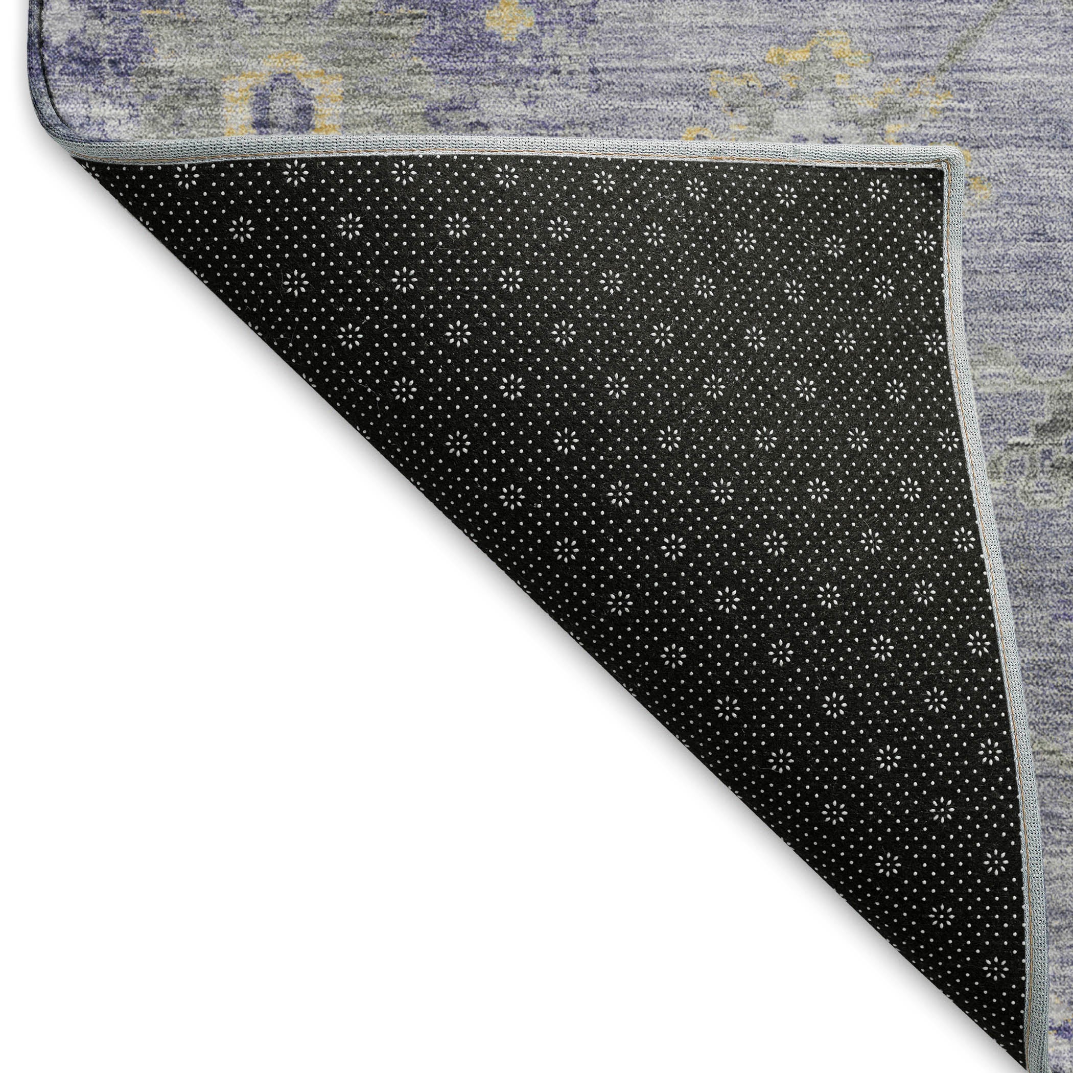 Tbilisi Machine Washable Traditional Lavender Purple Rug 1'8" x 2'6" #shape_Rectangle