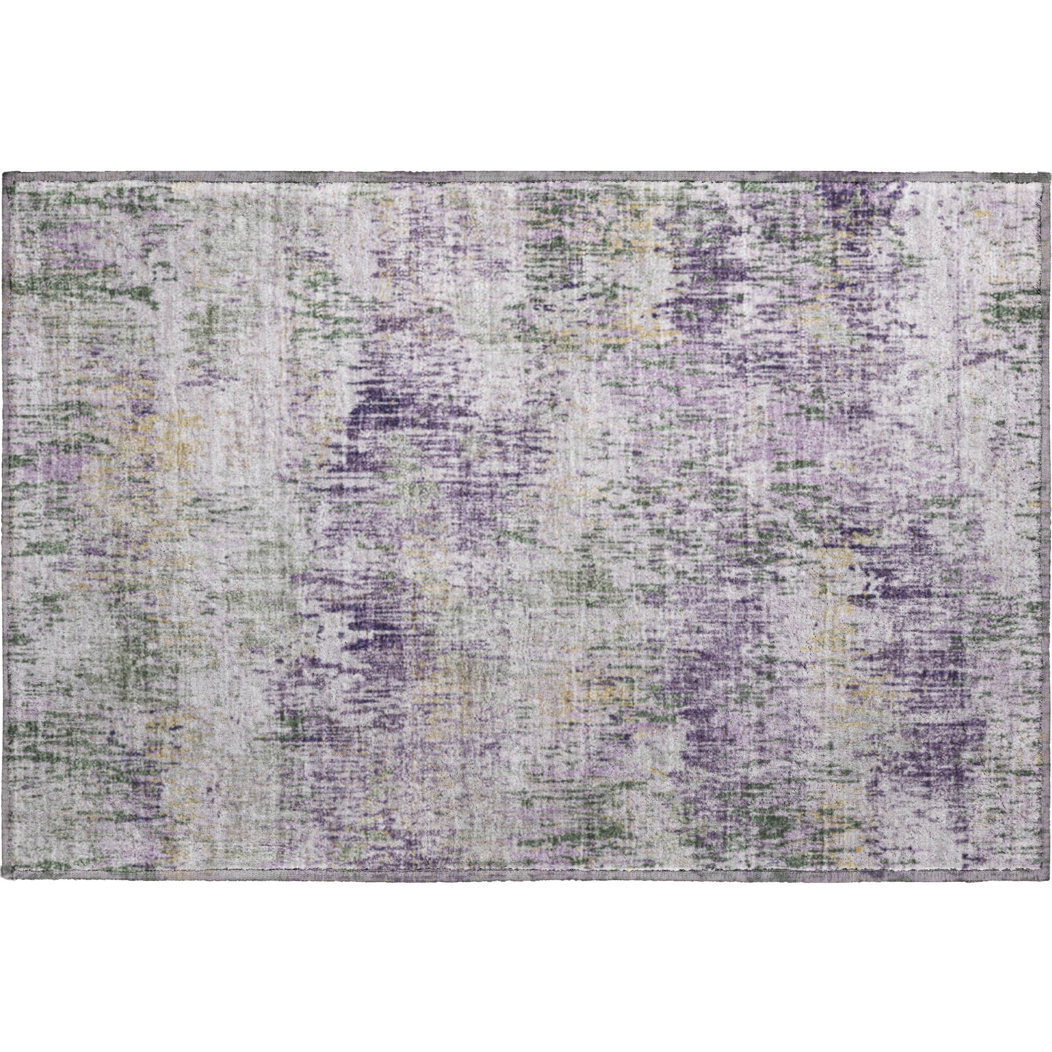 Salzburg Machine Washable Transitional Lavender Purple Rug 1'8" x 2'6" #shape_Rectangle