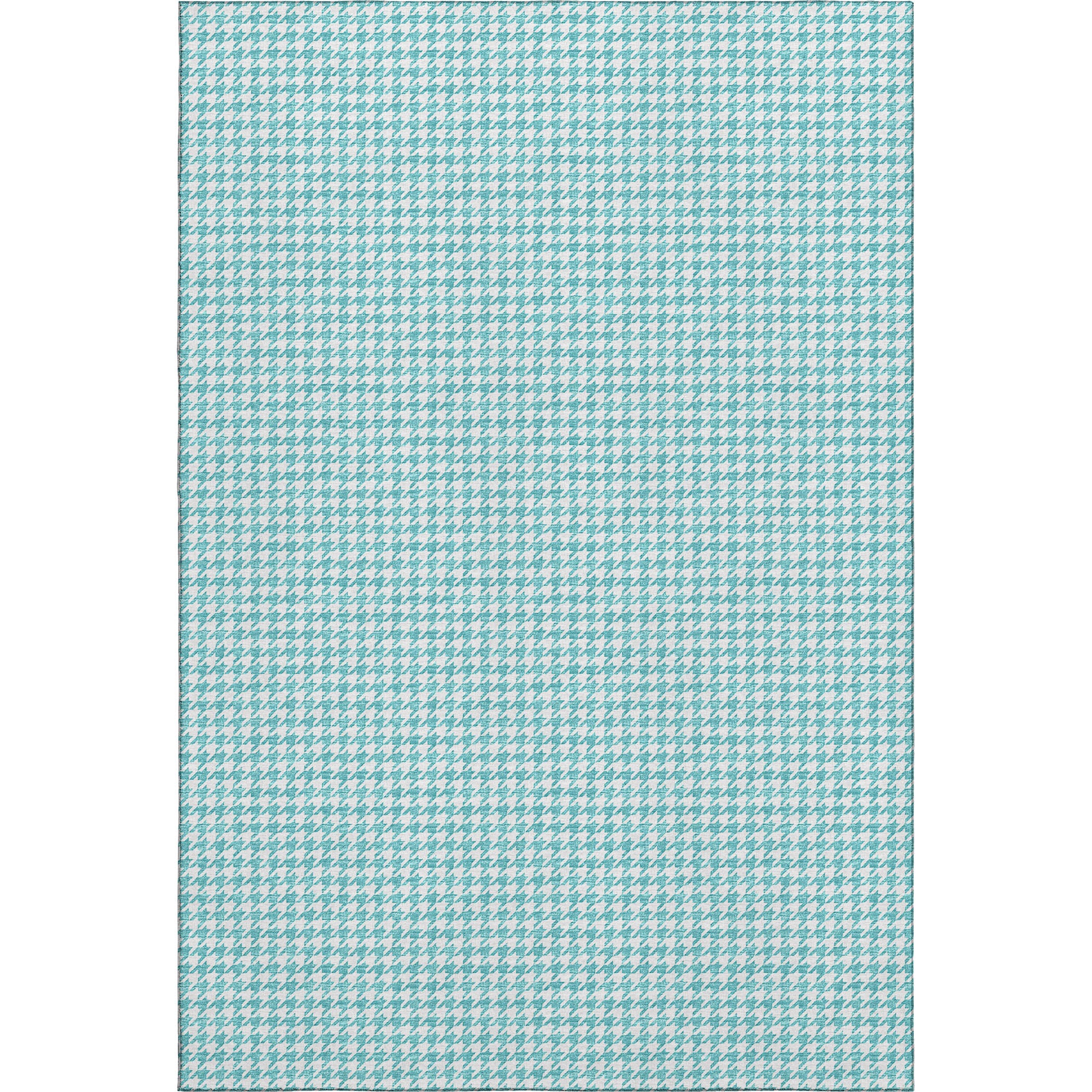Mdina Machine Washable Transitional Aqua Blue Rug 2'6" x 3'10" #shape_Rectangle