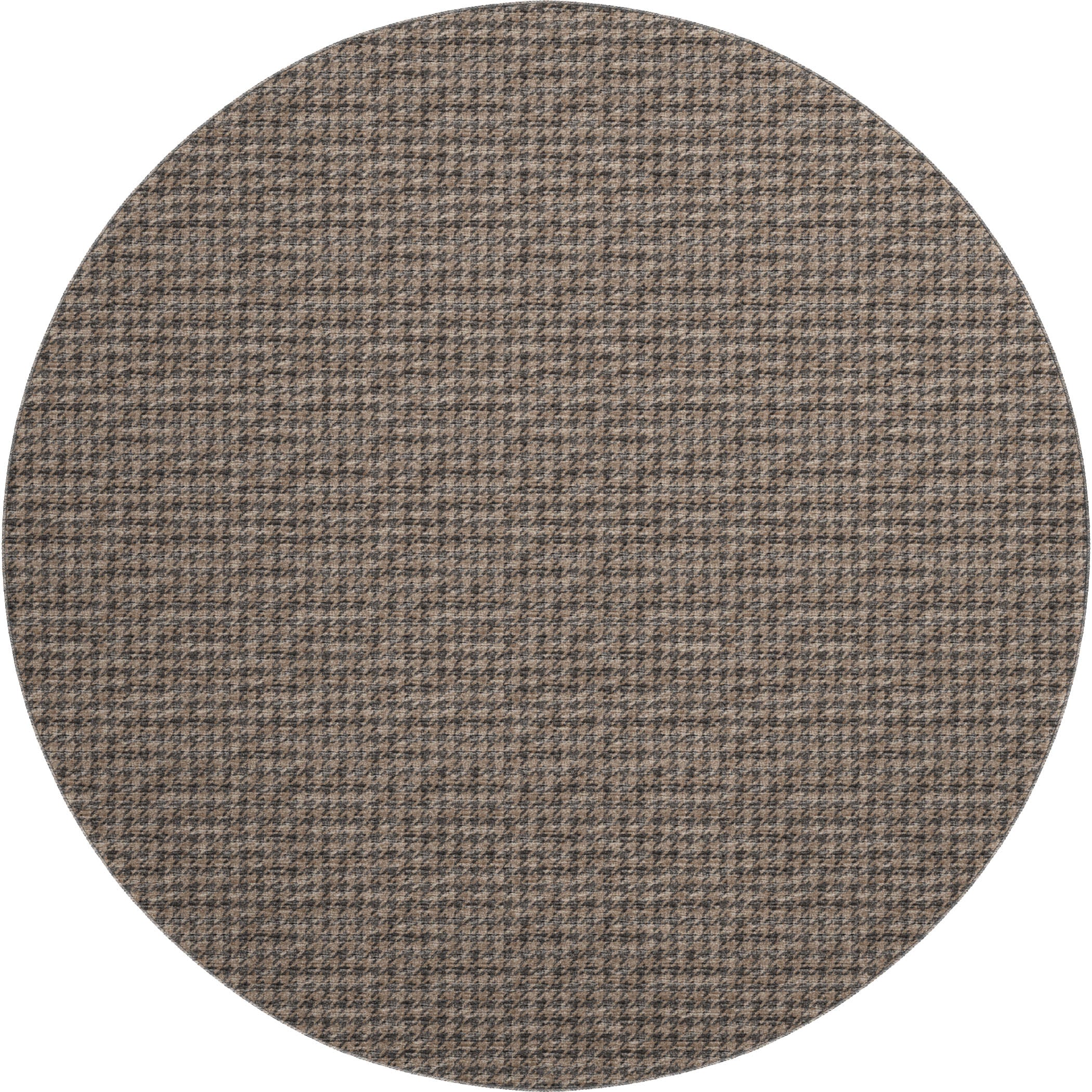 Mdina Machine Washable Transitional Chocolate Brown Rug 8' x 8' #shape_Round