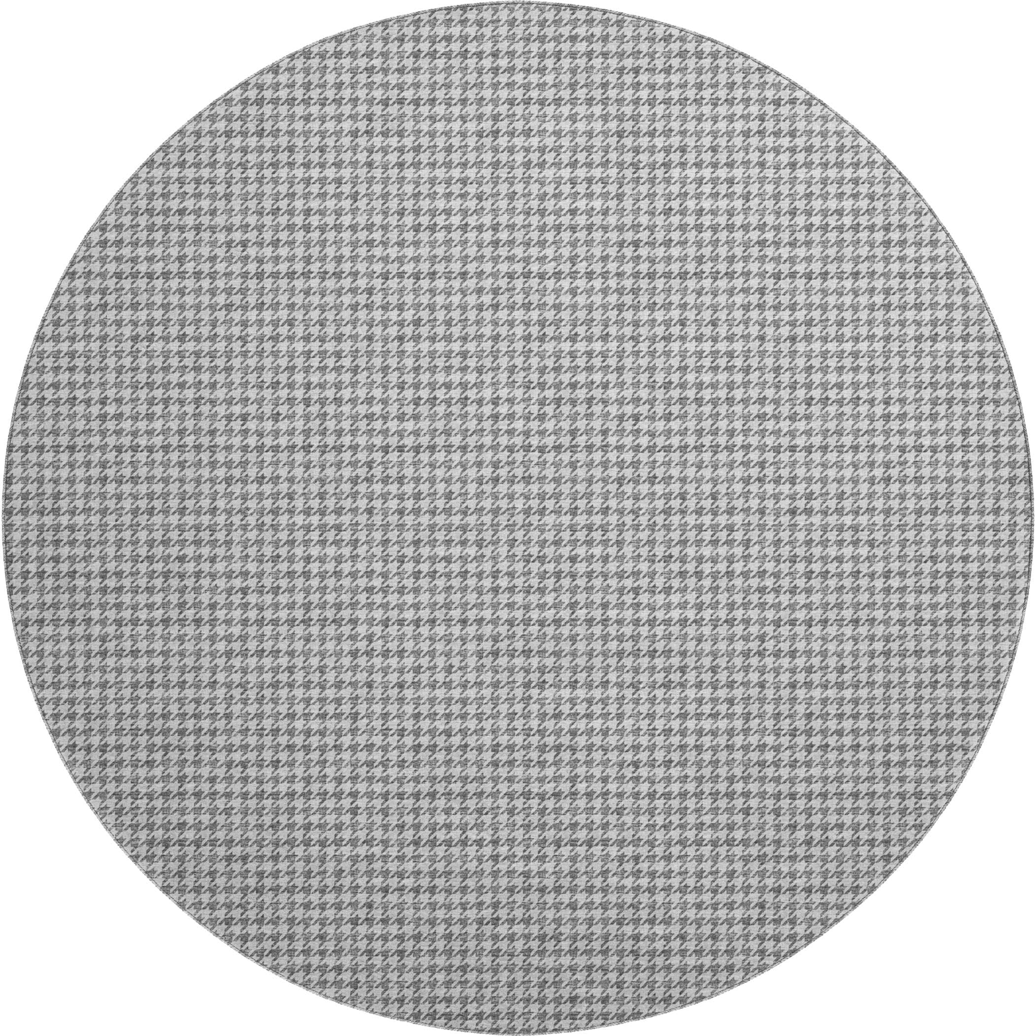 Mdina Machine Washable Transitional Gray Rug 8' x 8' #shape_Round