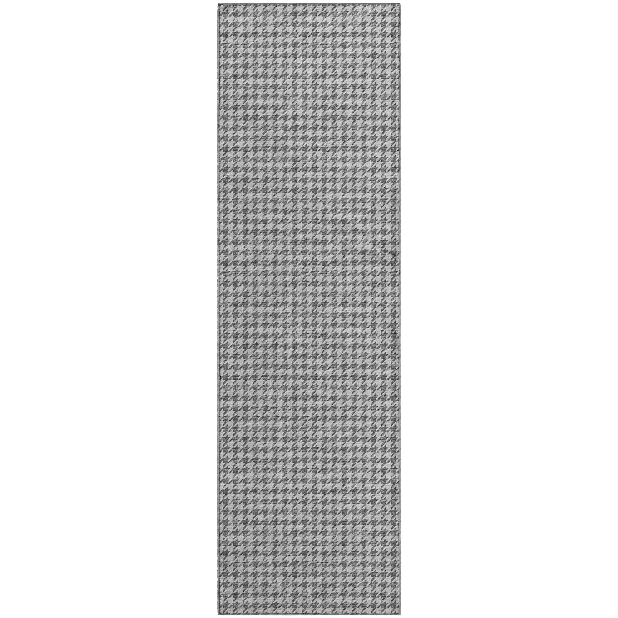 Mdina Machine Washable Transitional Gray Rug 2'3" x 7'6" #shape_Runner