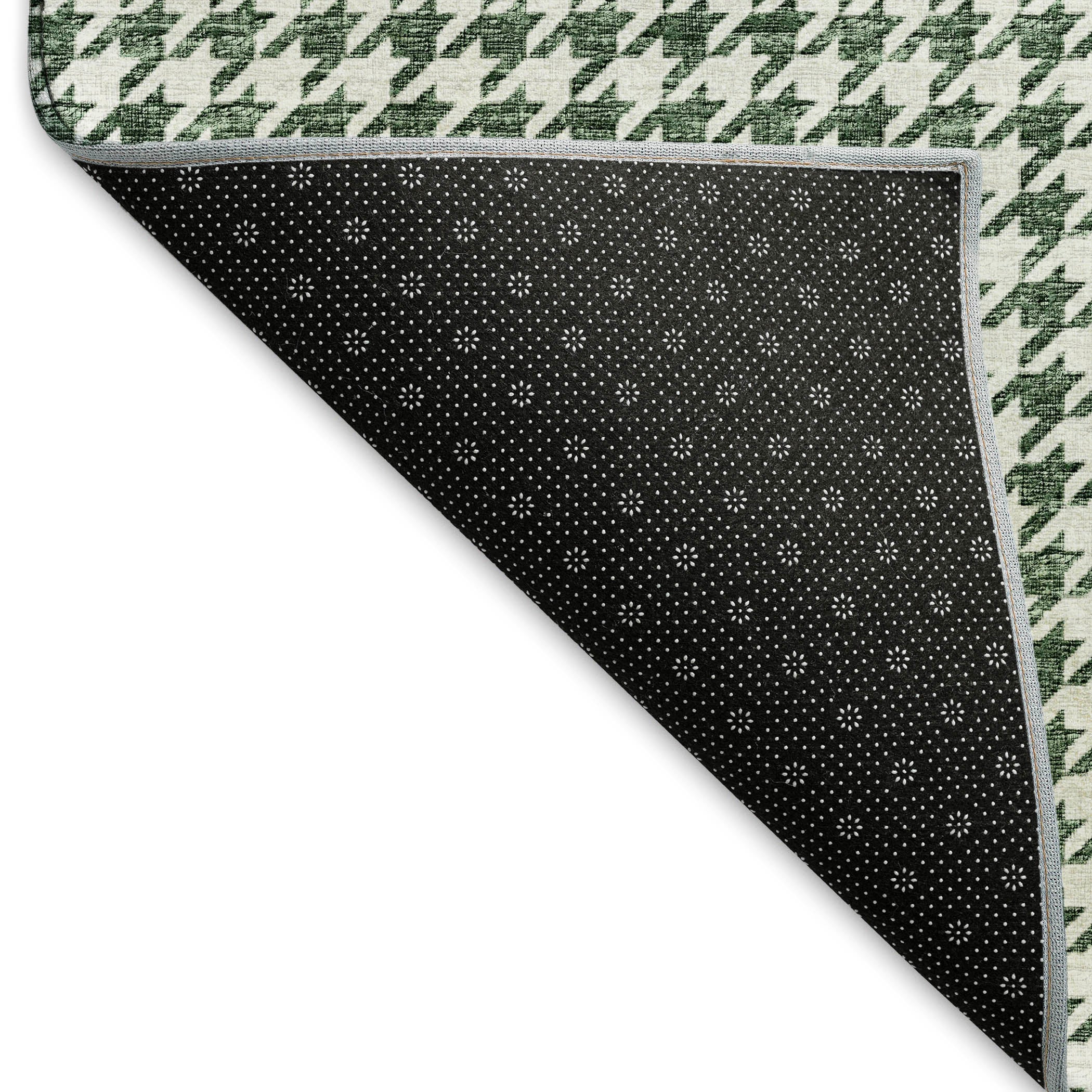 Mdina Machine Washable Transitional Green Rug 1'8" x 2'6" #shape_Rectangle