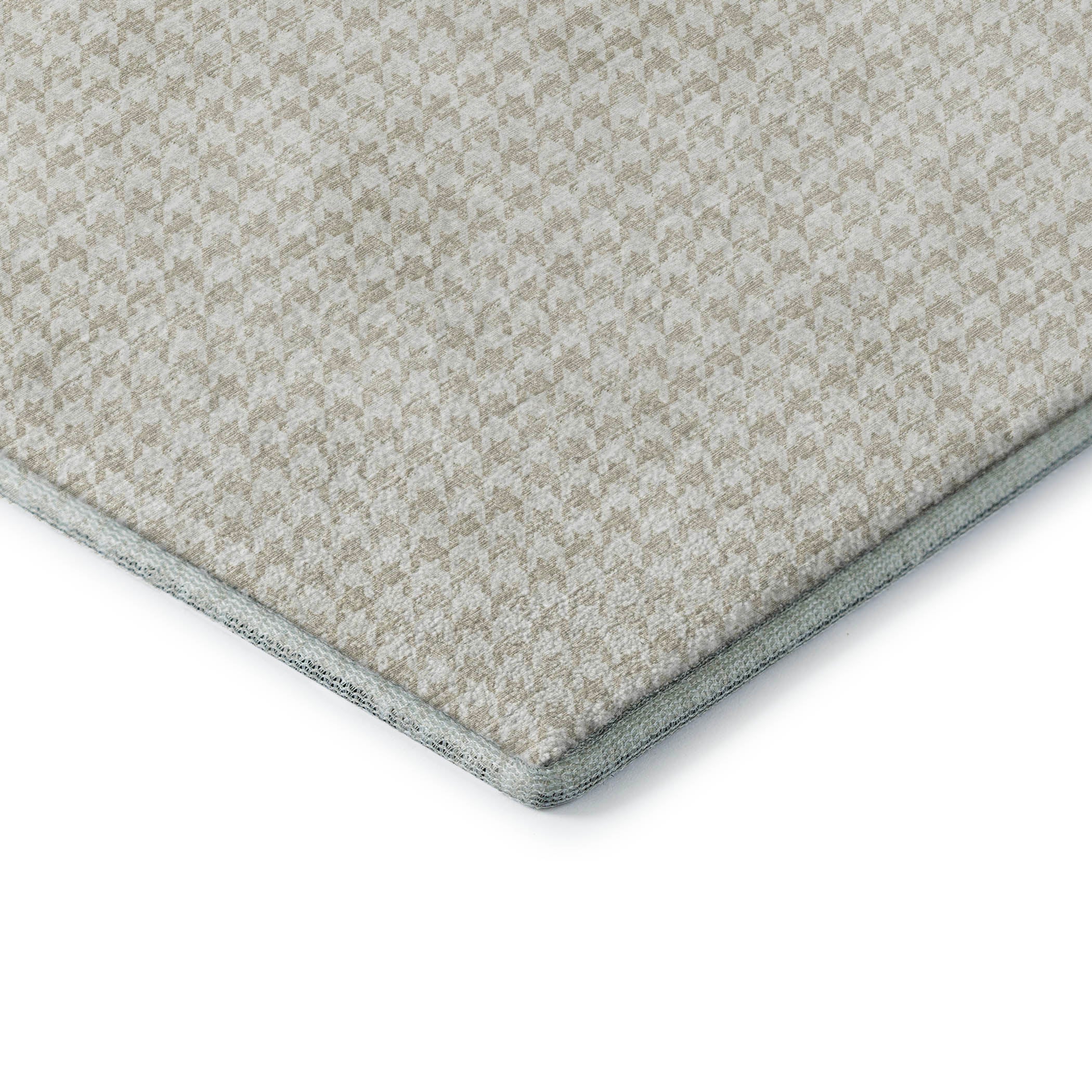 Mdina Machine Washable Transitional Linen Beige Rug 1'8" x 2'6" #shape_Rectangle