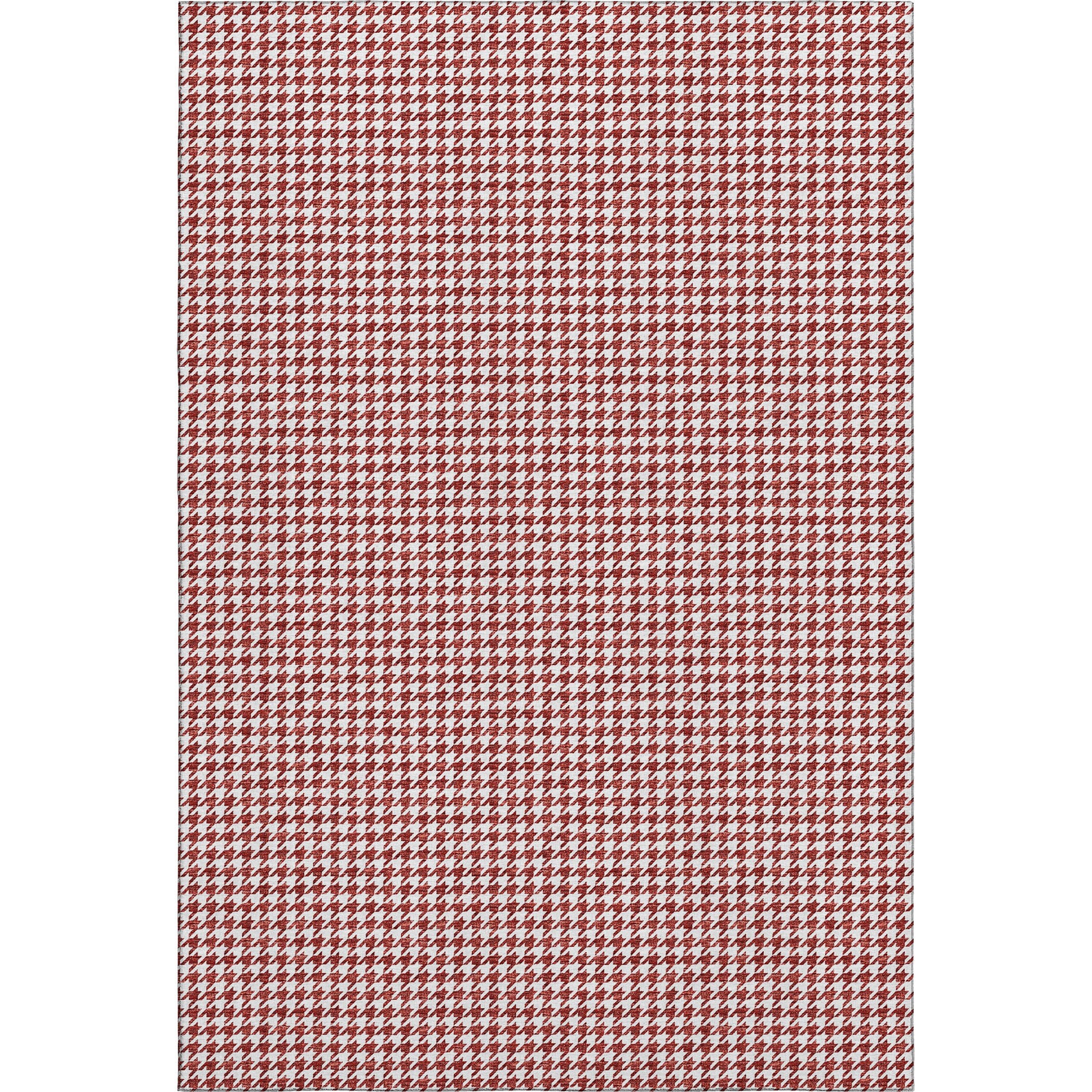 Mdina Machine Washable Transitional Red Rug 2'6" x 3'10" #shape_Rectangle