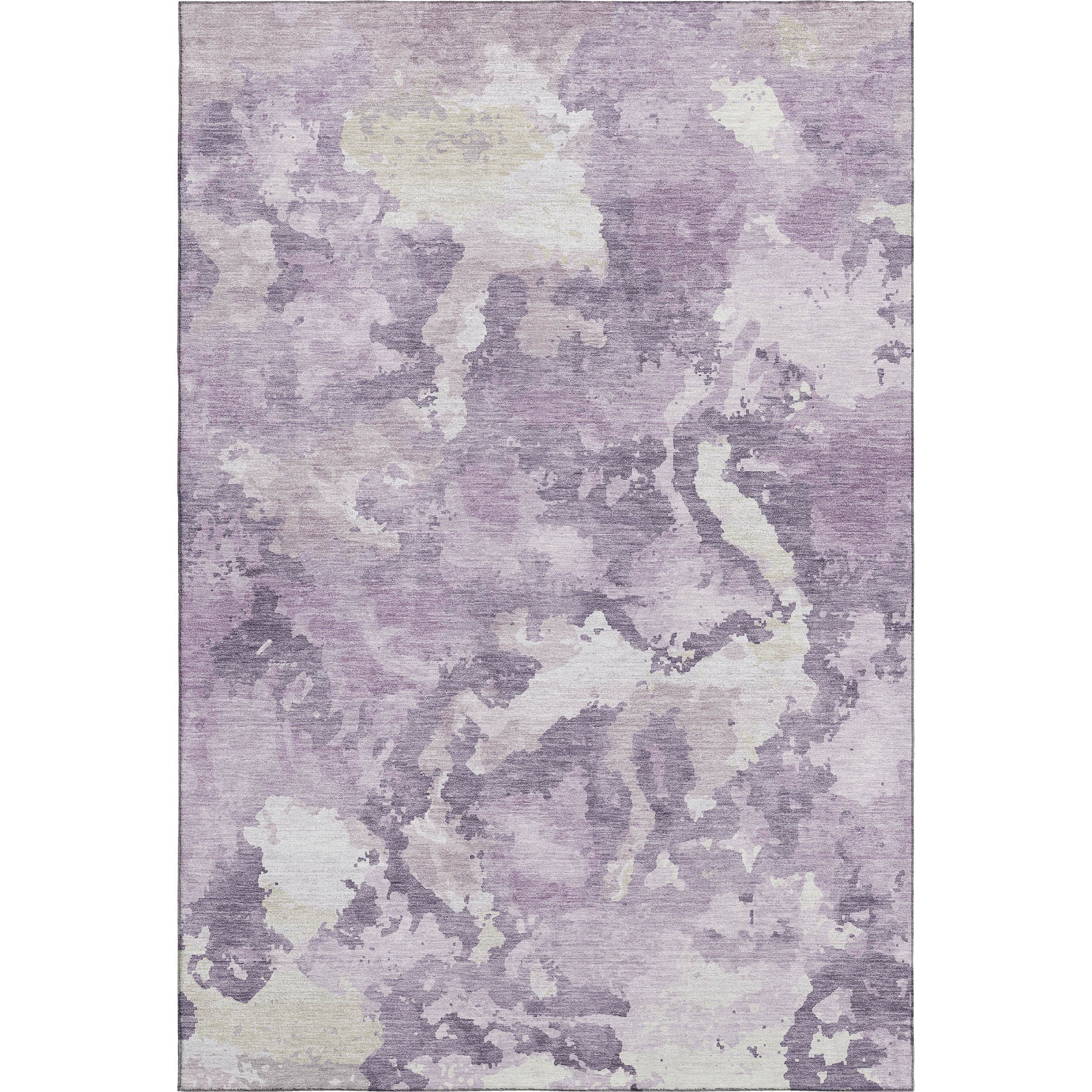 Seoul Machine Washable Transitional Lavender Purple Rug 2'6" x 3'10" #shape_Rectangle