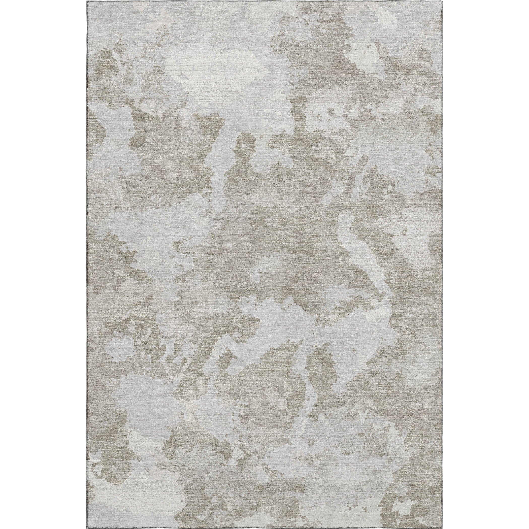 Seoul Machine Washable Transitional Taupe Brown Rug 2'6" x 3'10" #shape_Rectangle