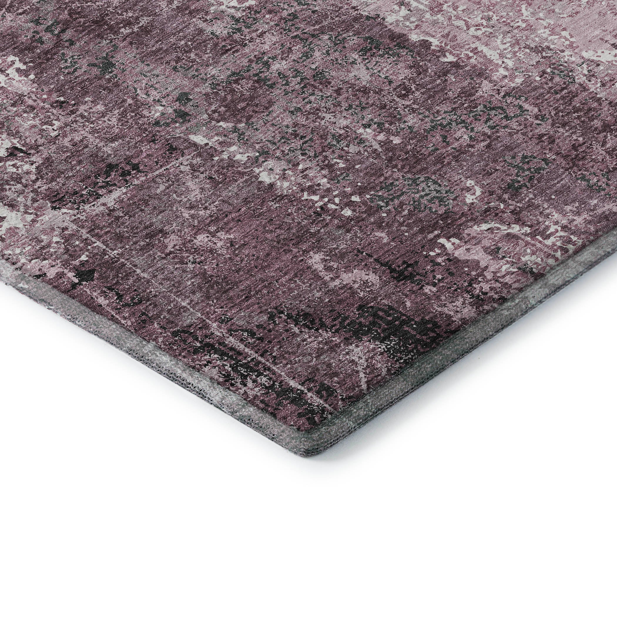 Baku Machine Washable Transitional Pink Rug 1'8" x 2'6" #shape_Rectangle