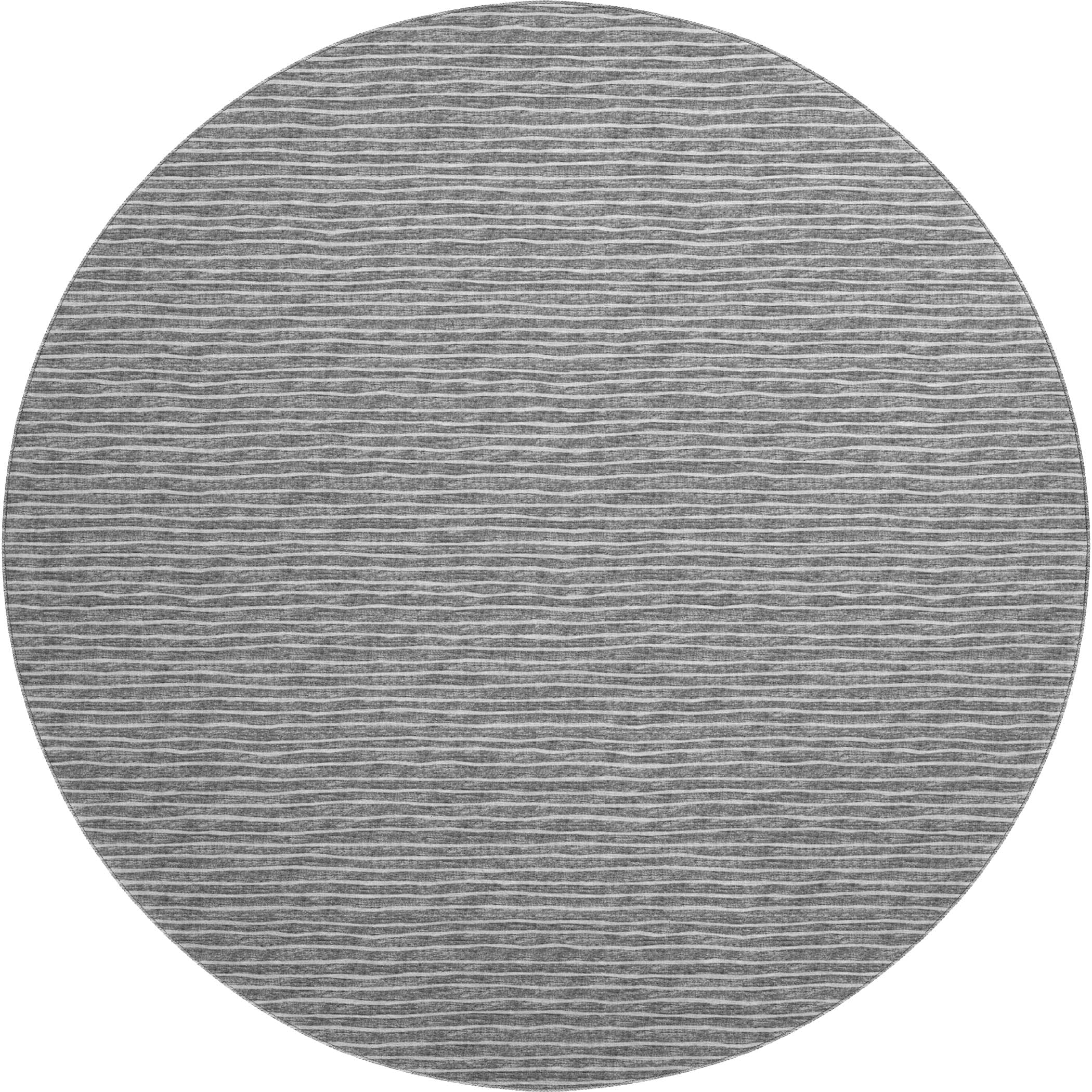 Colombo Machine Washable Transitional Gray Rug 8' x 8' #shape_Round