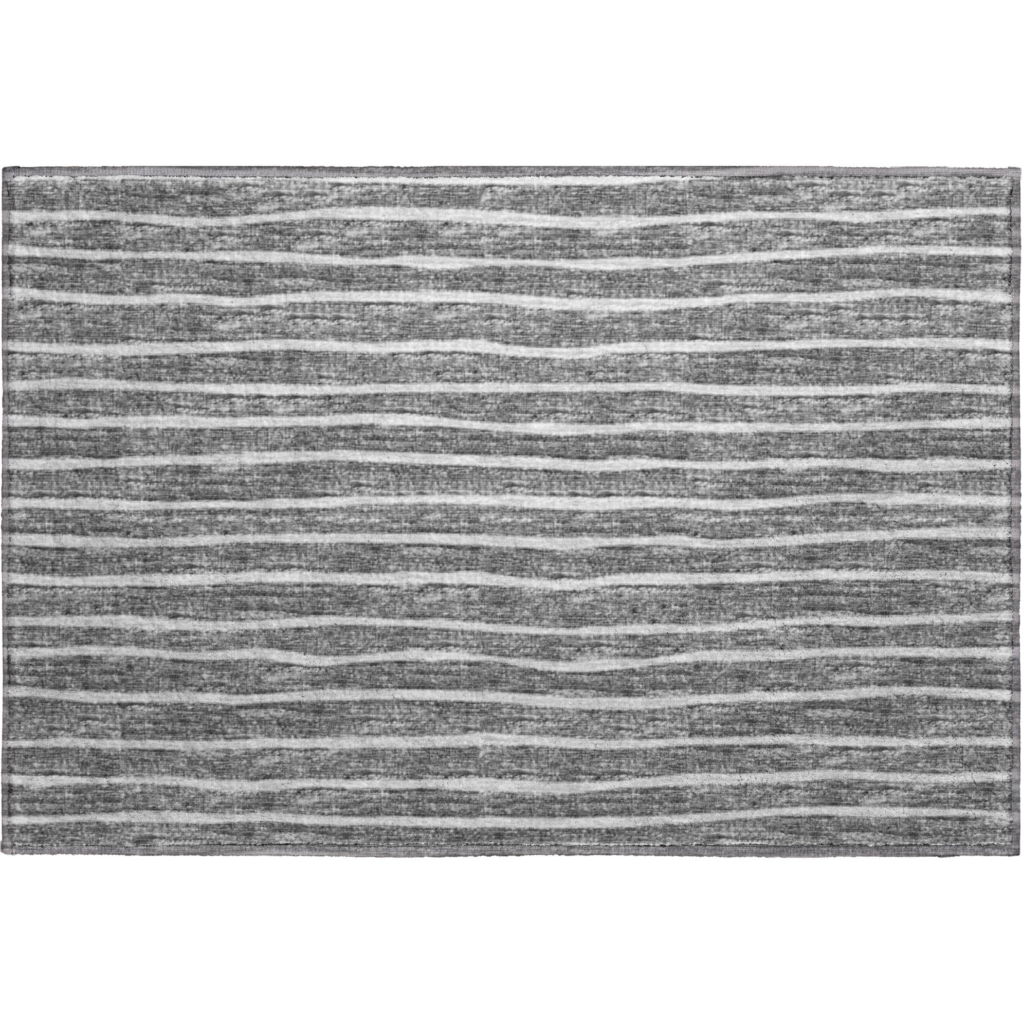 Colombo Machine Washable Transitional Gray Rug 1'8" x 2'6" #shape_Rectangle