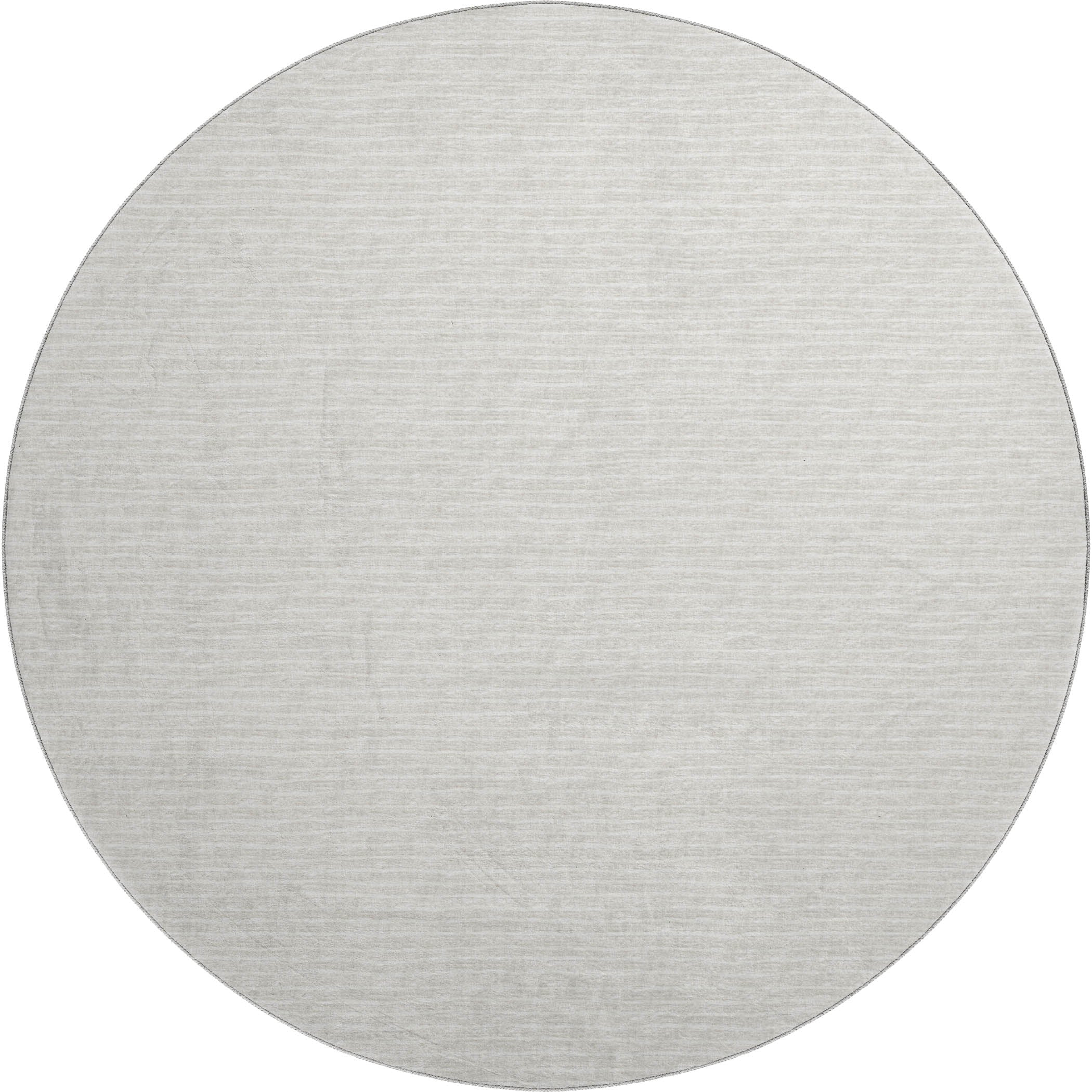 Colombo Machine Washable Transitional Linen Ivory Rug 8' x 8' #shape_Round