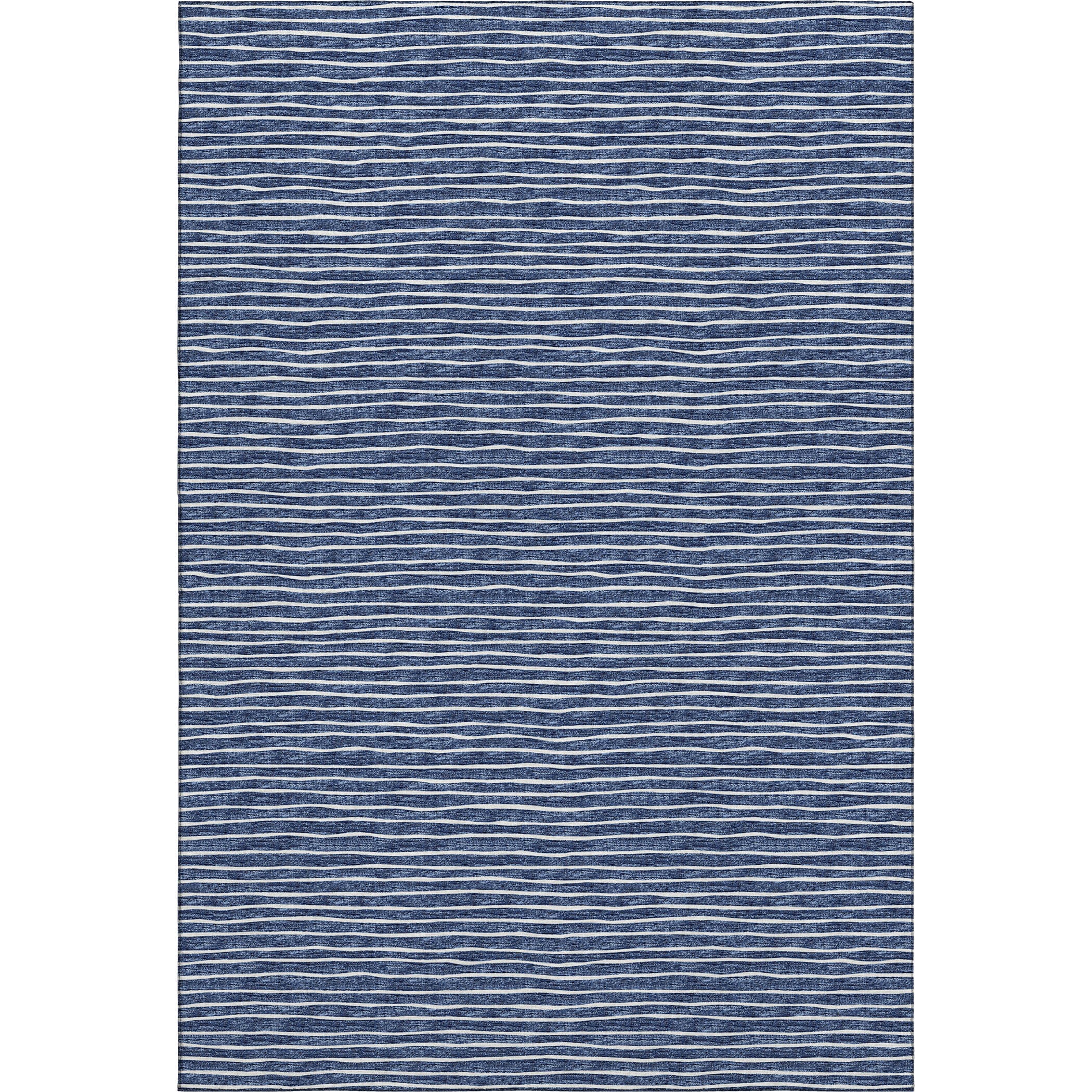 Colombo Machine Washable Transitional Navy Blue Rug 2'6" x 3'10" #shape_Rectangle