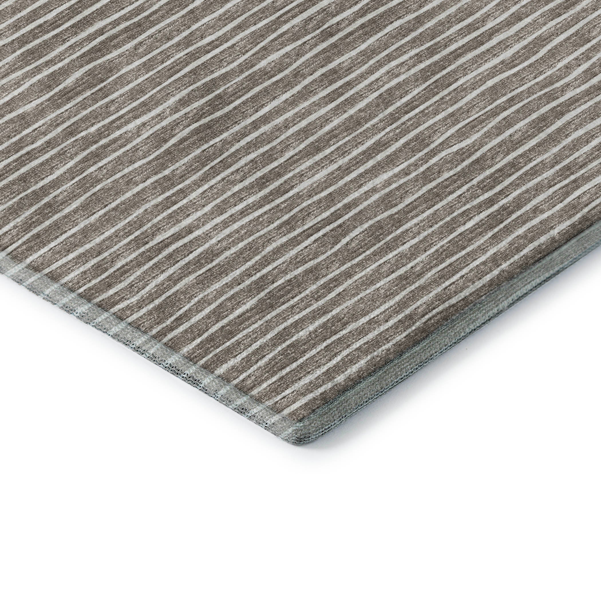 Colombo Machine Washable Transitional Taupe Brown Rug 1'8" x 2'6" #shape_Rectangle