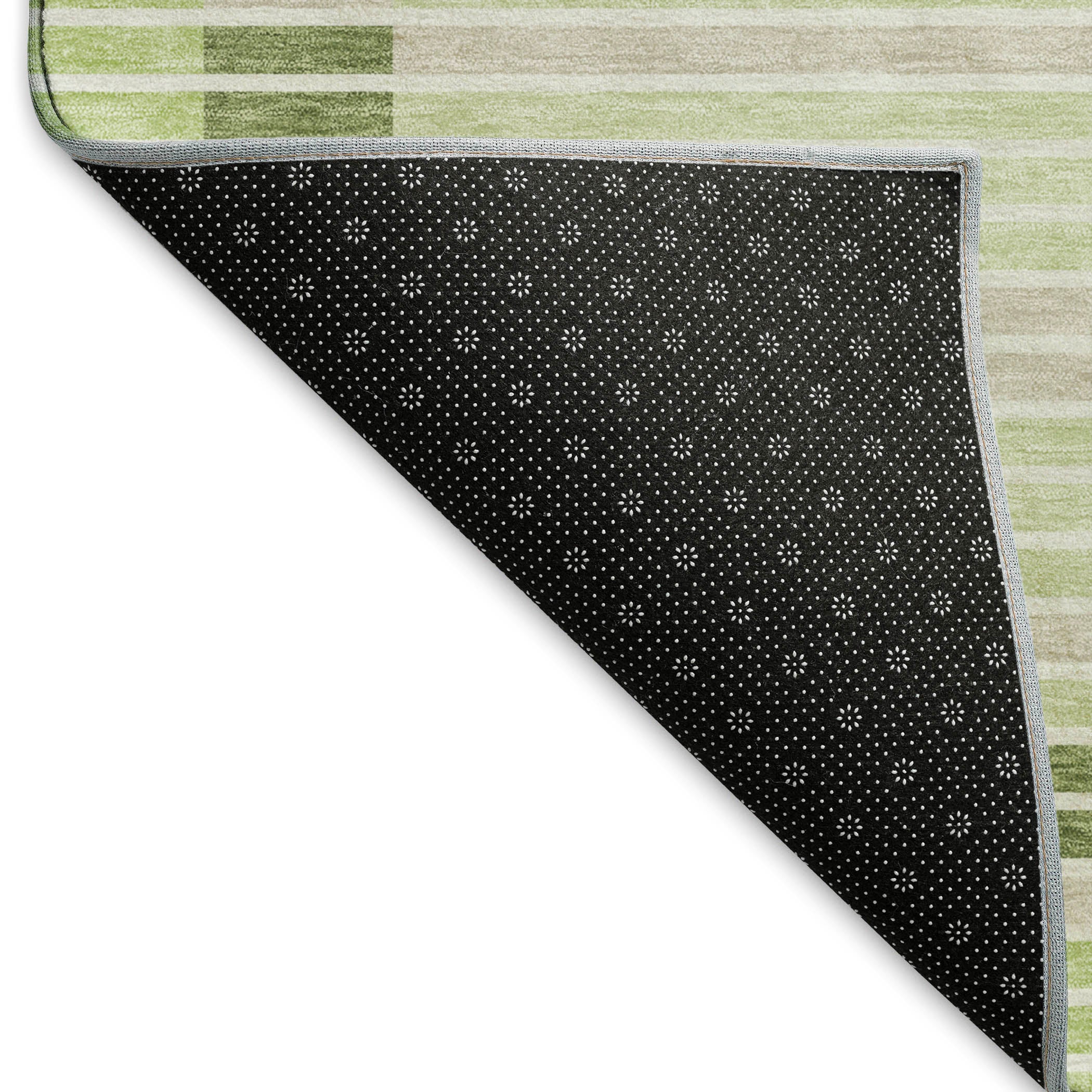 Kyoto Machine Washable Transitional Aloe Green Rug 1'8" x 2'6" #shape_Rectangle