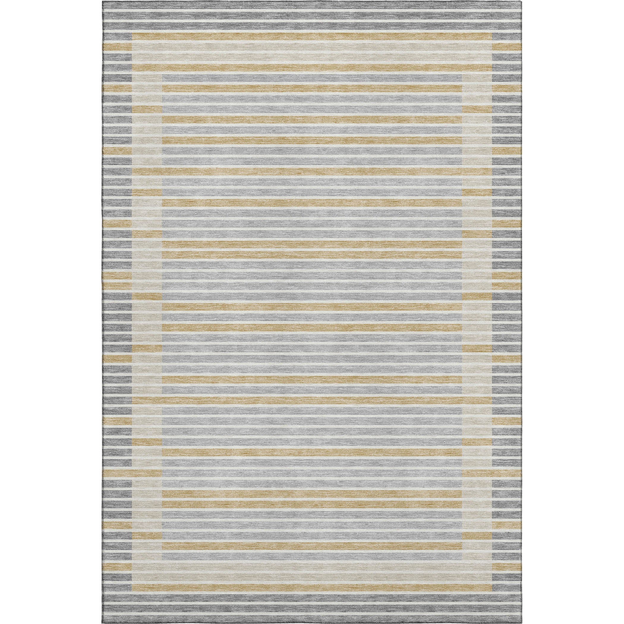 Kyoto Machine Washable Transitional Gray Rug 2'6" x 3'10" #shape_Rectangle