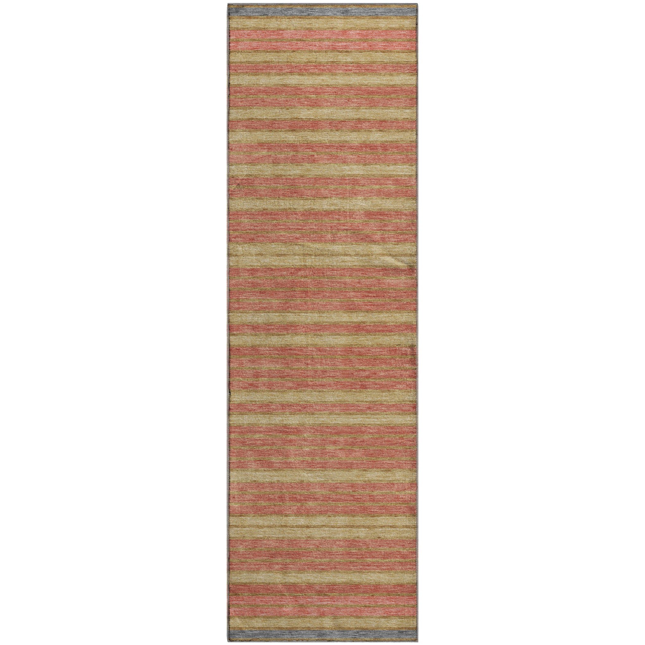 Kyoto Machine Washable Transitional Pewter Gray Rug 2'3" x 7'6" #shape_Runner