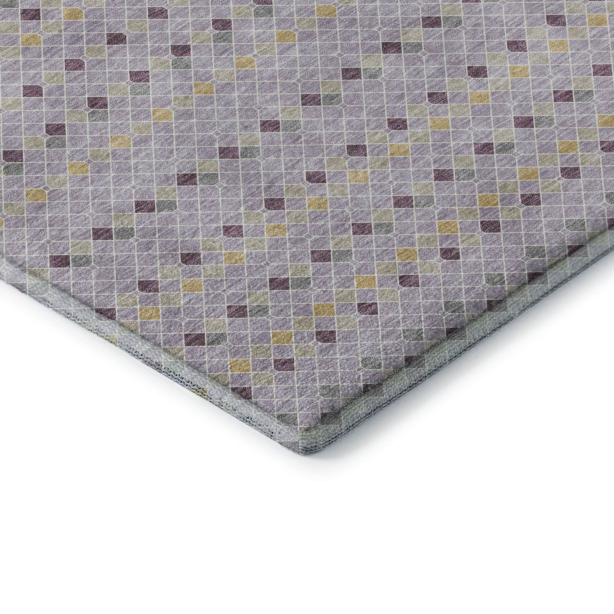 Kathmandu Machine Washable Transitional Lavender Purple Rug 1'8" x 2'6" #shape_Rectangle