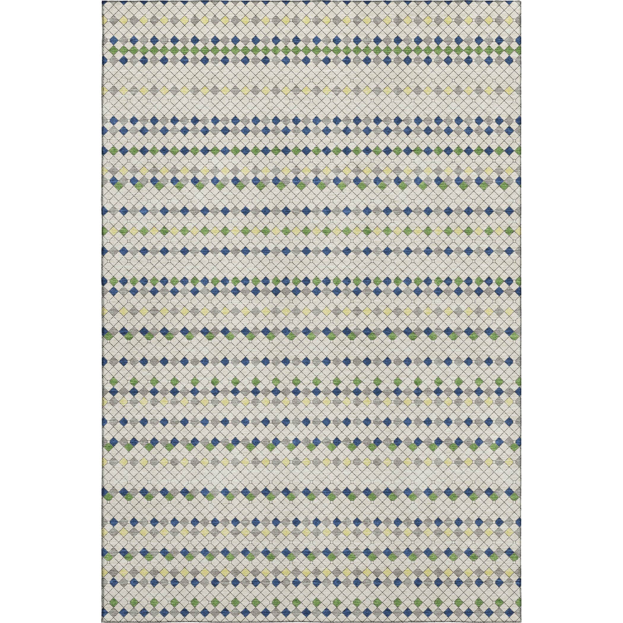Kathmandu Machine Washable Transitional Linen Ivory Rug 2'6" x 3'10" #shape_Rectangle