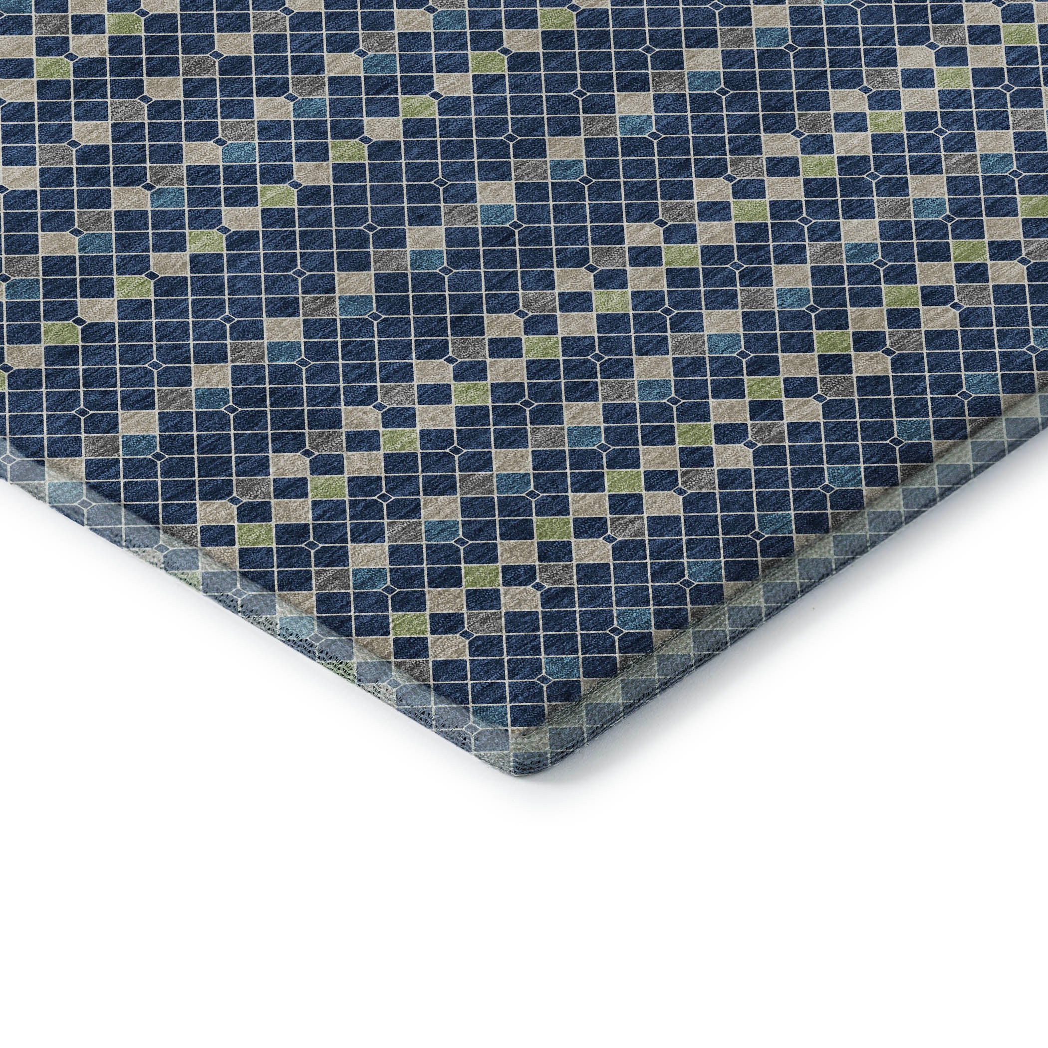Kathmandu Machine Washable Transitional Navy Blue Rug 1'8" x 2'6" #shape_Rectangle