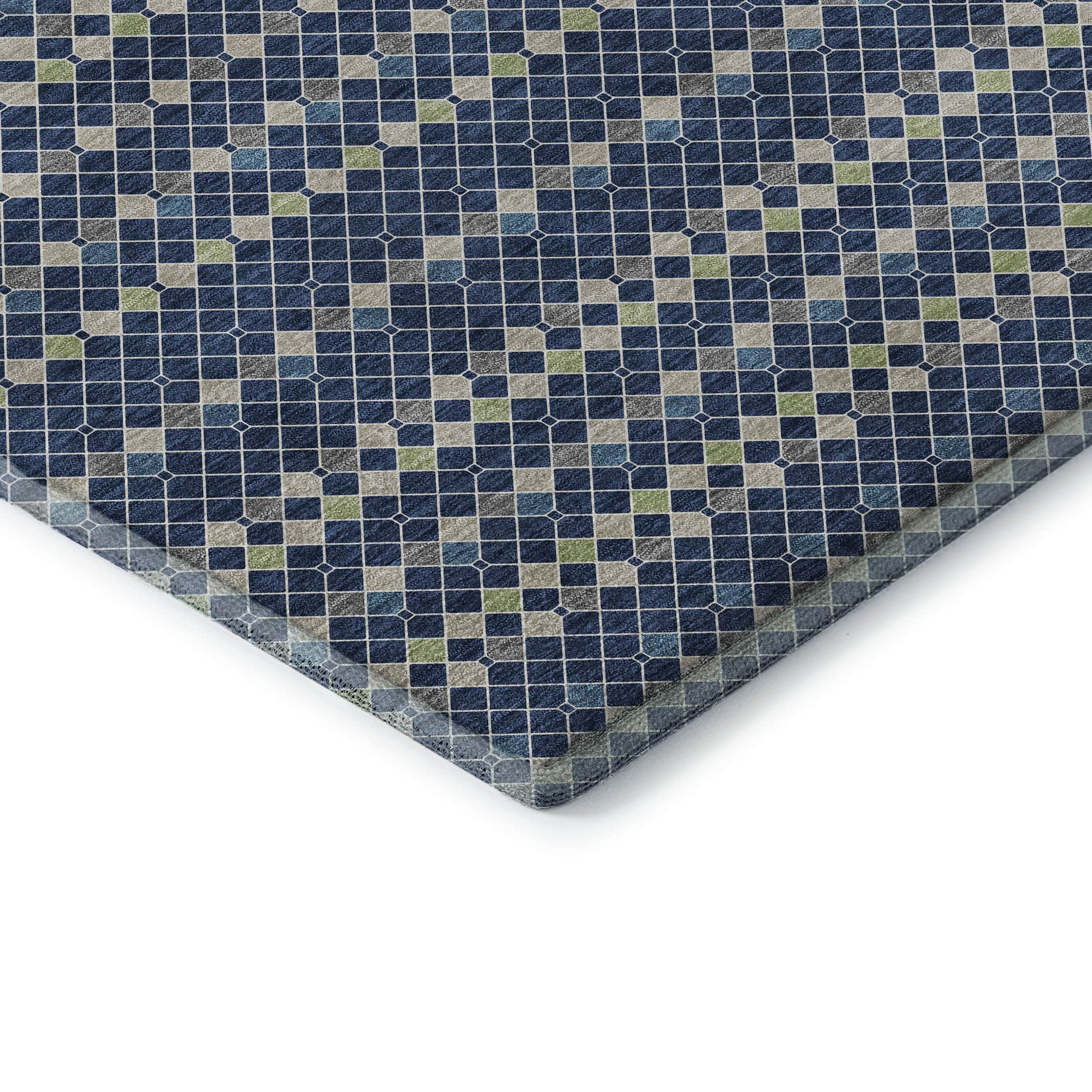 Kathmandu Machine Washable Transitional Navy Blue Rug 1'8" x 2'6" #shape_Rectangle