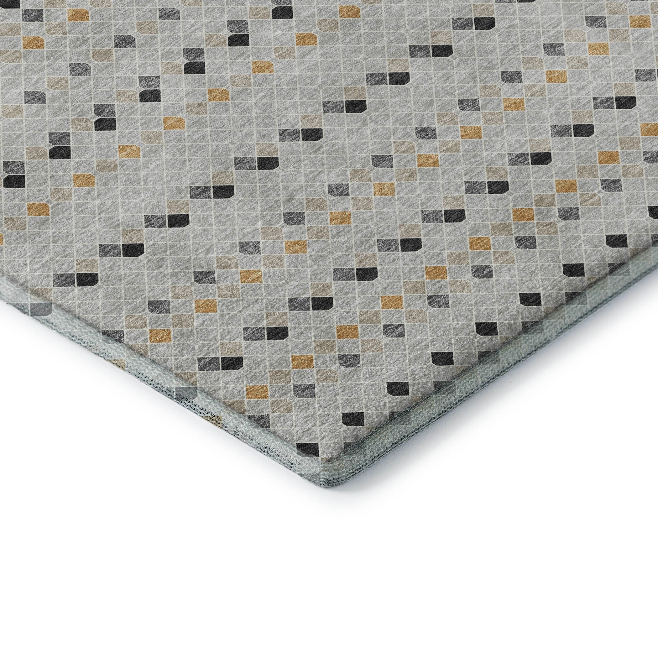 Kathmandu Machine Washable Transitional Silver Gray Rug 1'8" x 2'6" #shape_Rectangle