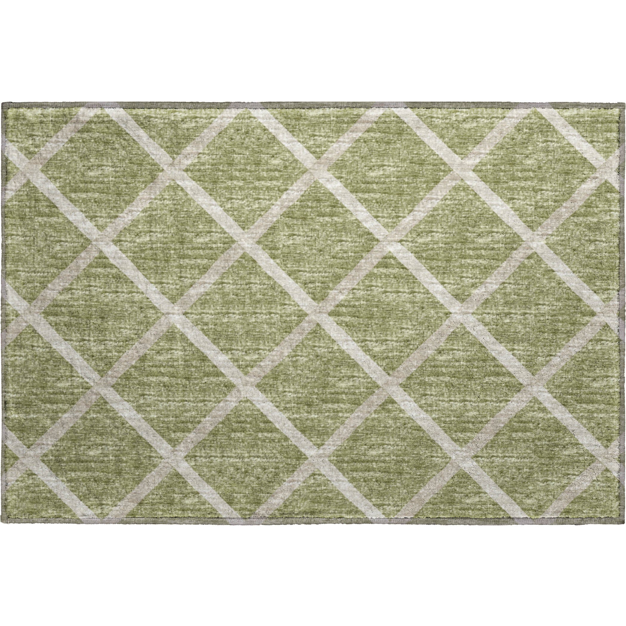 Oaxaca Machine Washable Transitional Aloe Green Rug 1'8" x 2'6" #shape_Rectangle