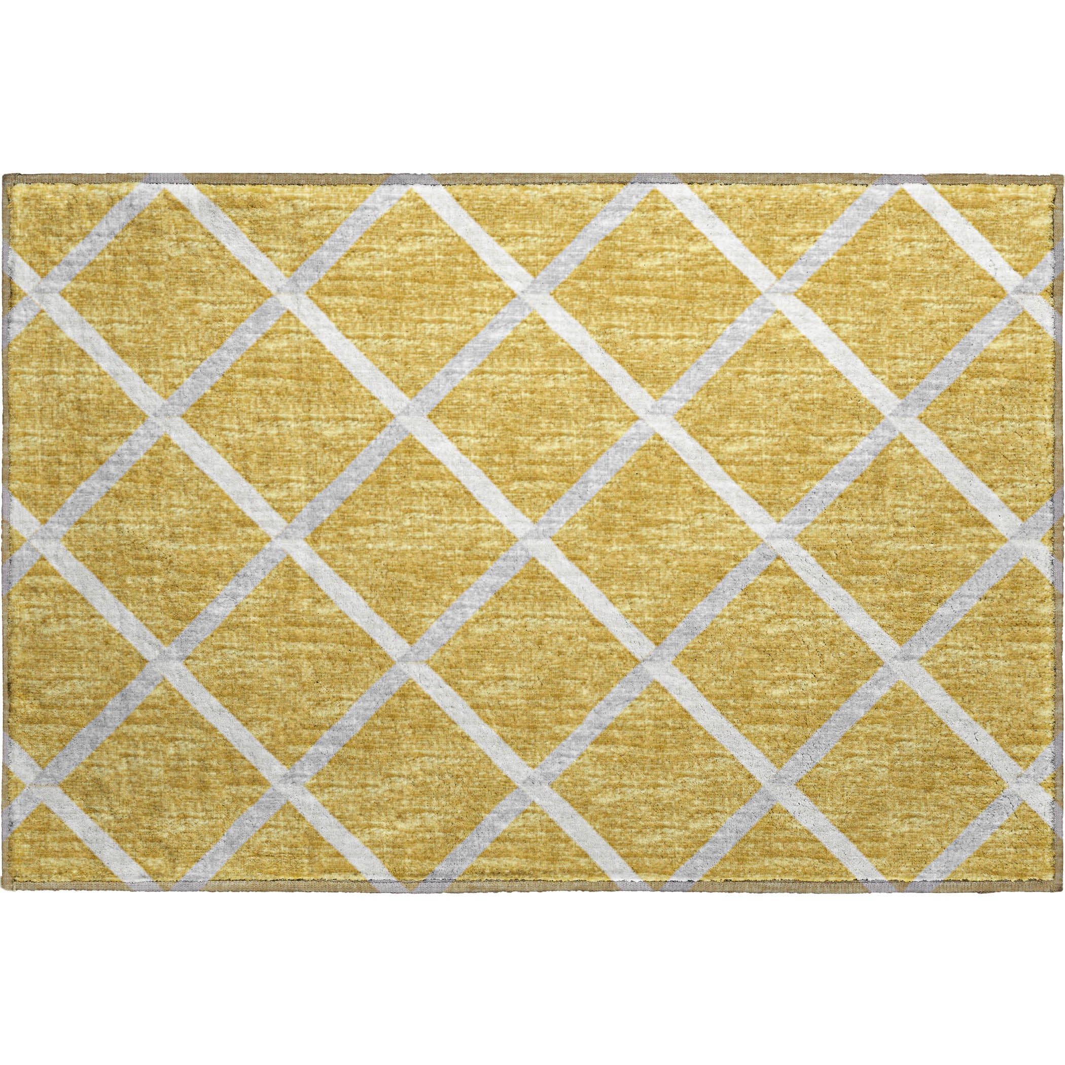 Oaxaca Machine Washable Transitional Gold Rug 1'8" x 2'6" #shape_Rectangle