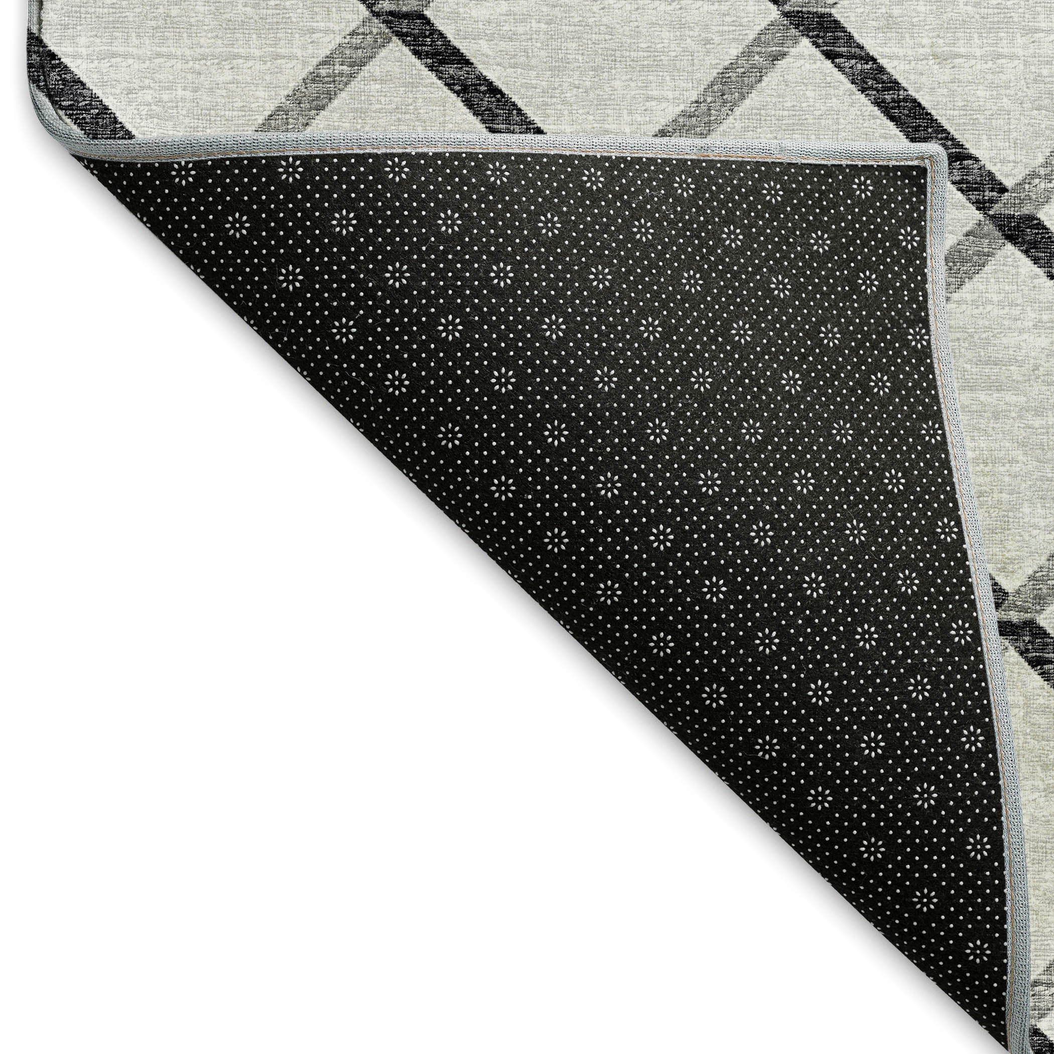 Oaxaca Machine Washable Transitional Gray Rug 1'8" x 2'6" #shape_Rectangle