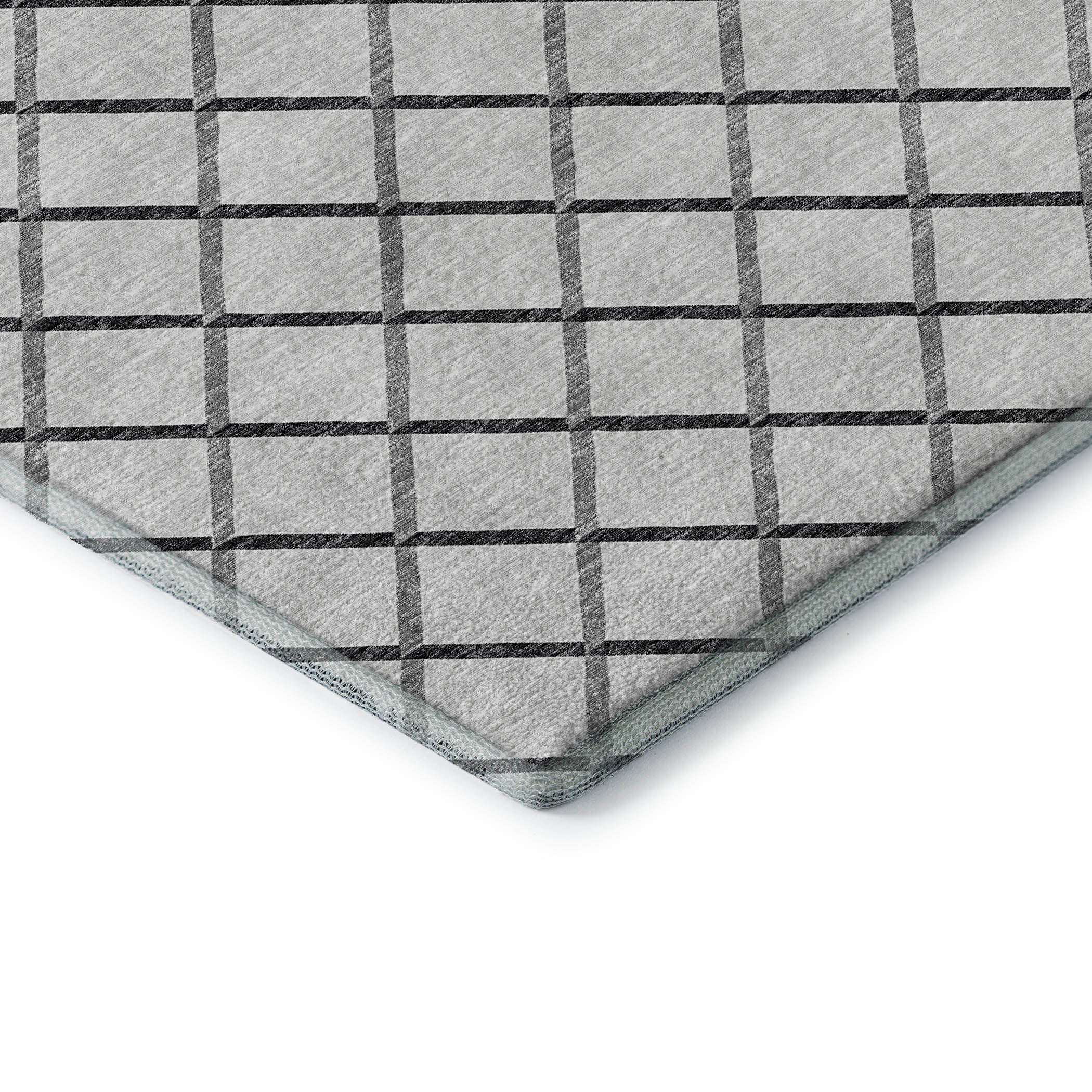 Oaxaca Machine Washable Transitional Gray Rug 1'8" x 2'6" #shape_Rectangle