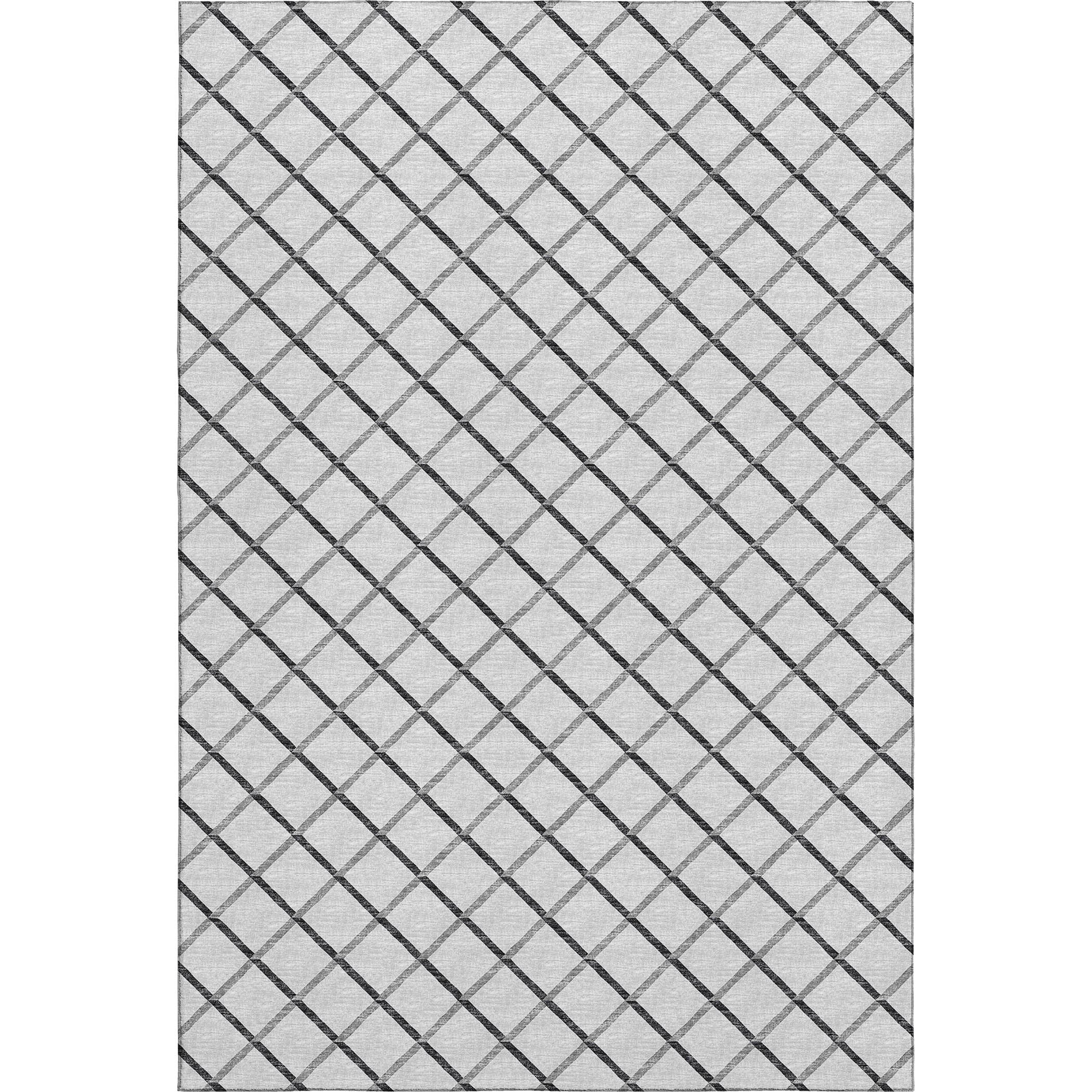 Oaxaca Machine Washable Transitional Gray Rug 2'6" x 3'10" #shape_Rectangle