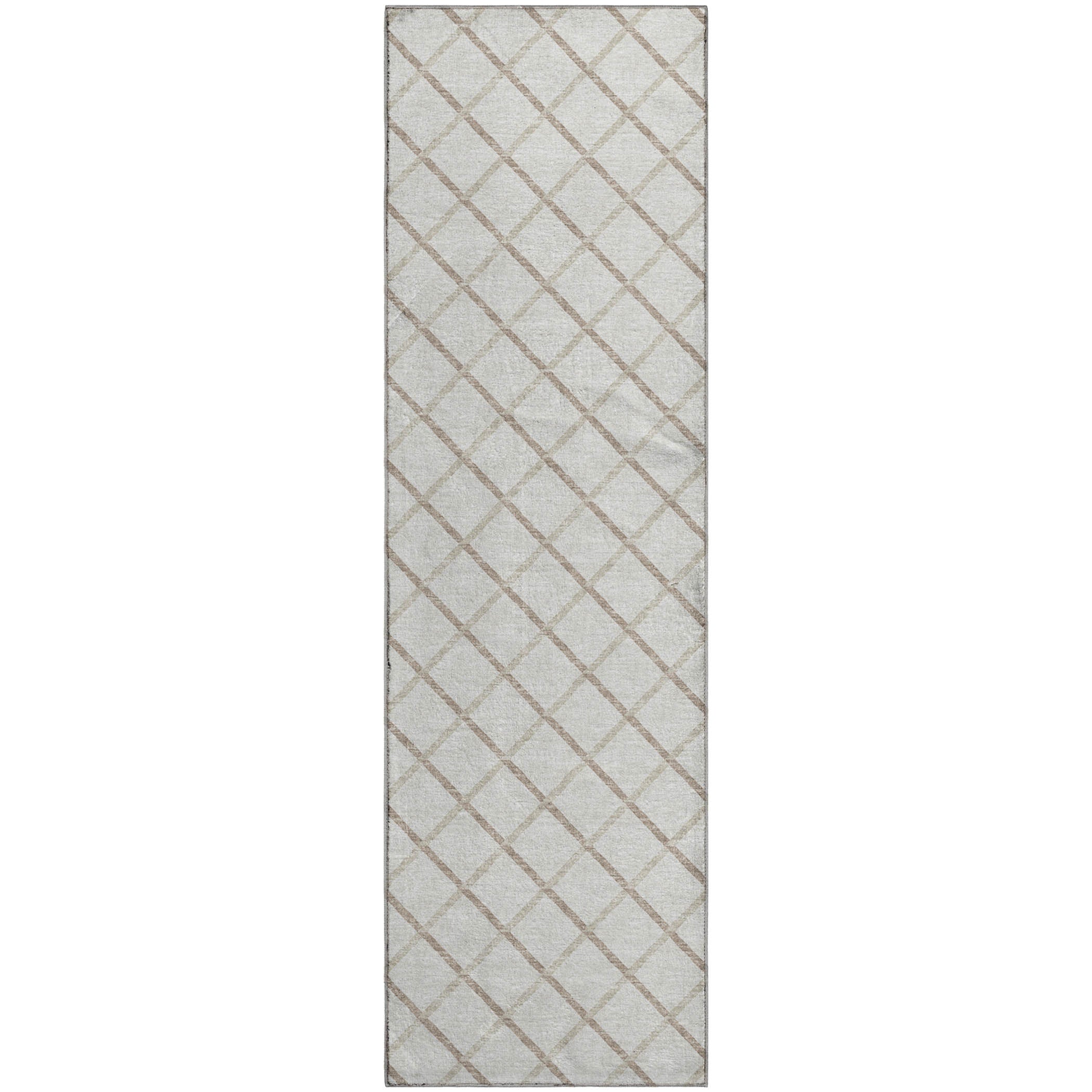 Oaxaca Machine Washable Transitional Ivory Rug 2'3" x 7'6" #shape_Runner