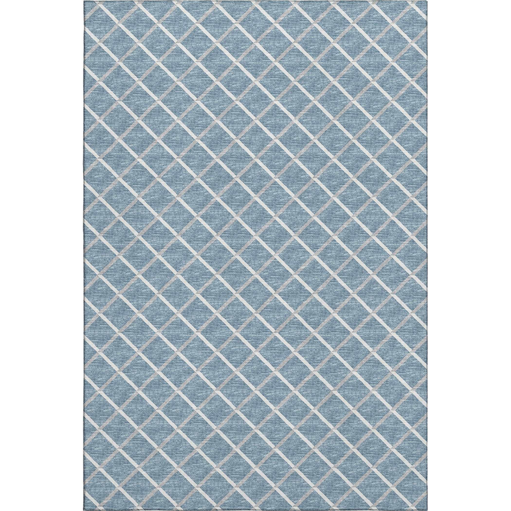 Oaxaca Machine Washable Transitional Sky Blue Rug 2'6" x 3'10" #shape_Rectangle