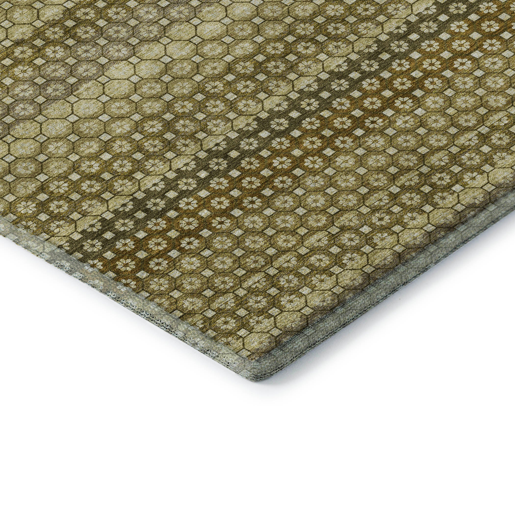 Tallinn Machine Washable Transitional Aloe Green Rug 1'8" x 2'6" #shape_Rectangle