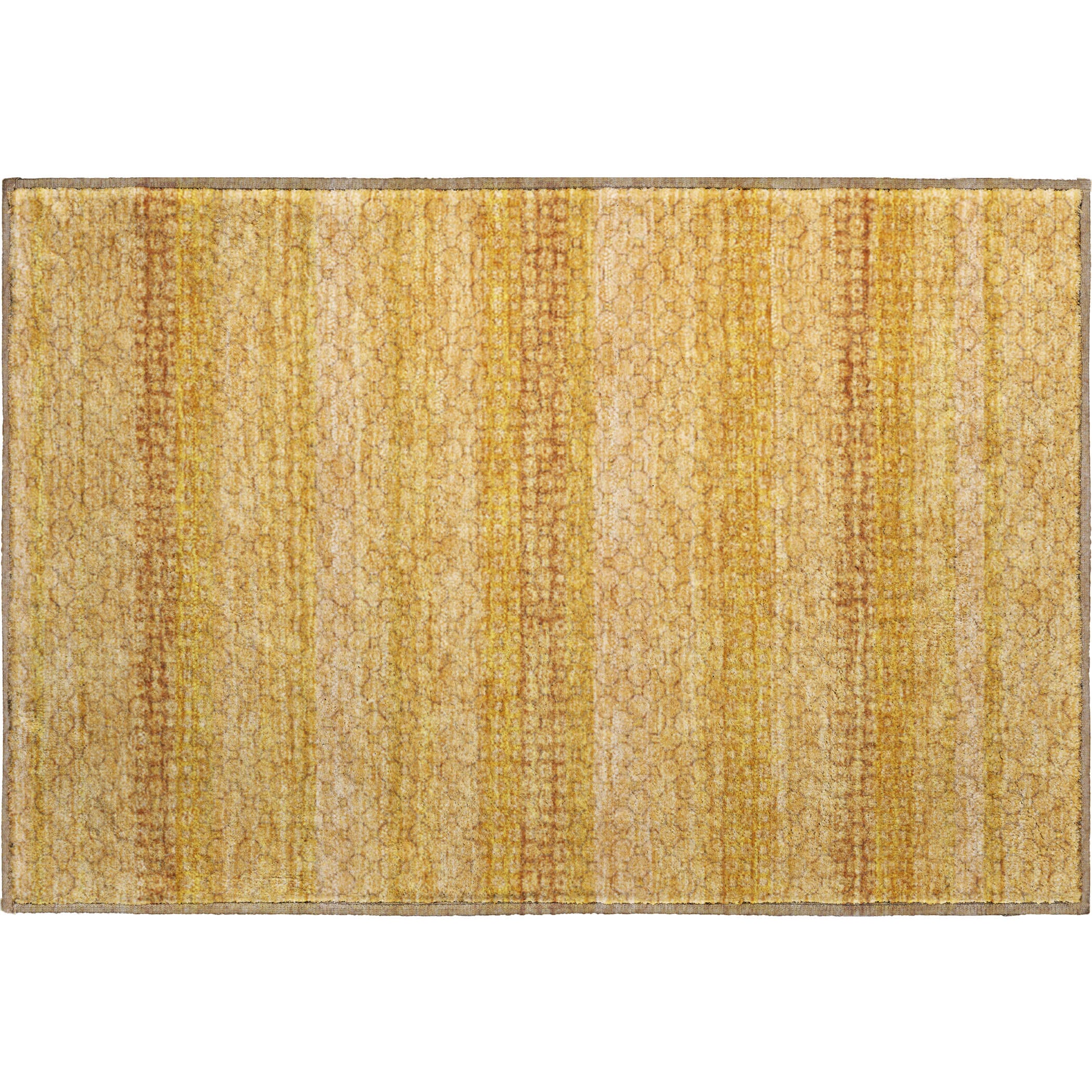 Tallinn Machine Washable Transitional Wheat Gold Rug 1'8" x 2'6" #shape_Rectangle