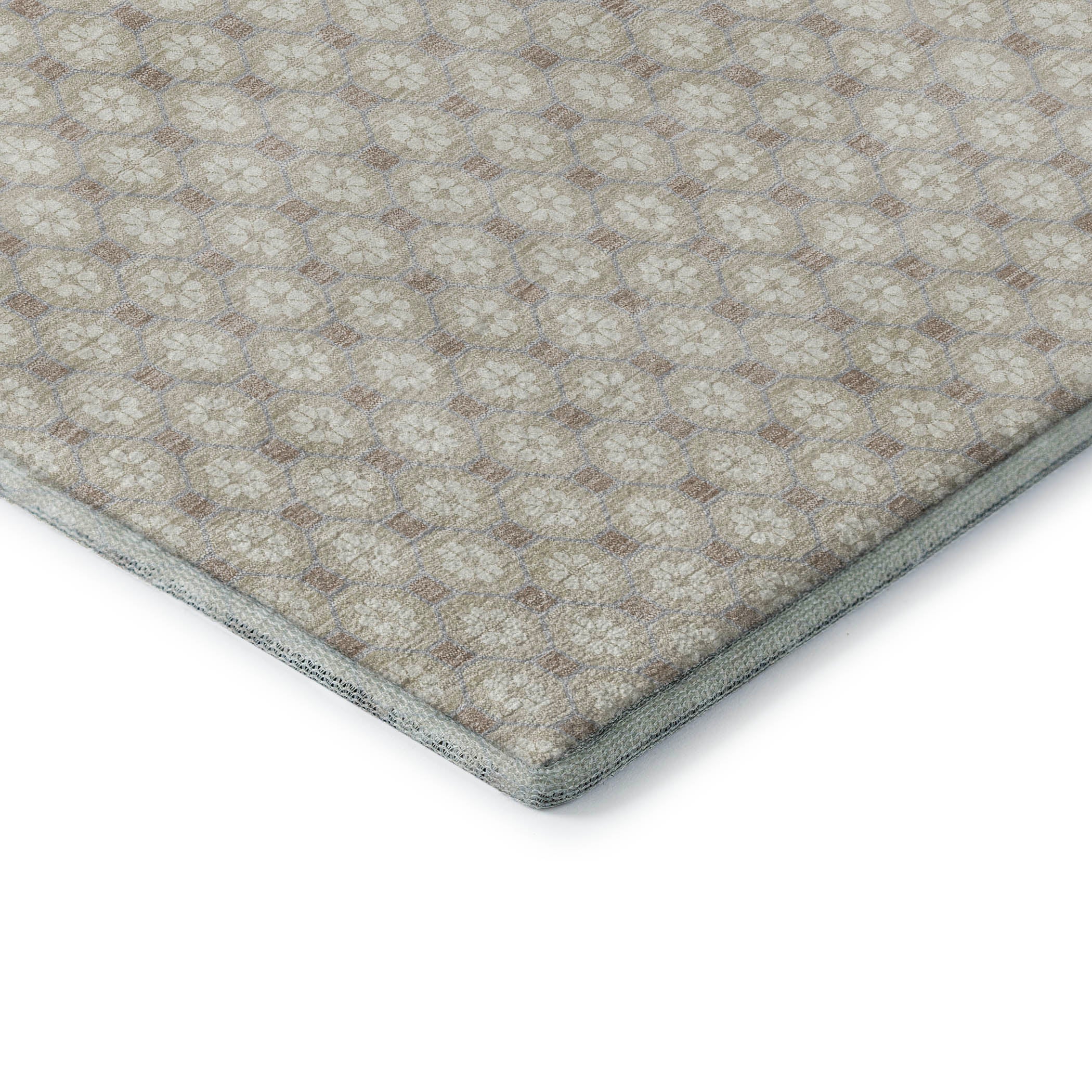 Siena Machine Washable Transitional Beige Brown Rug 1'8" x 2'6" #shape_Rectangle