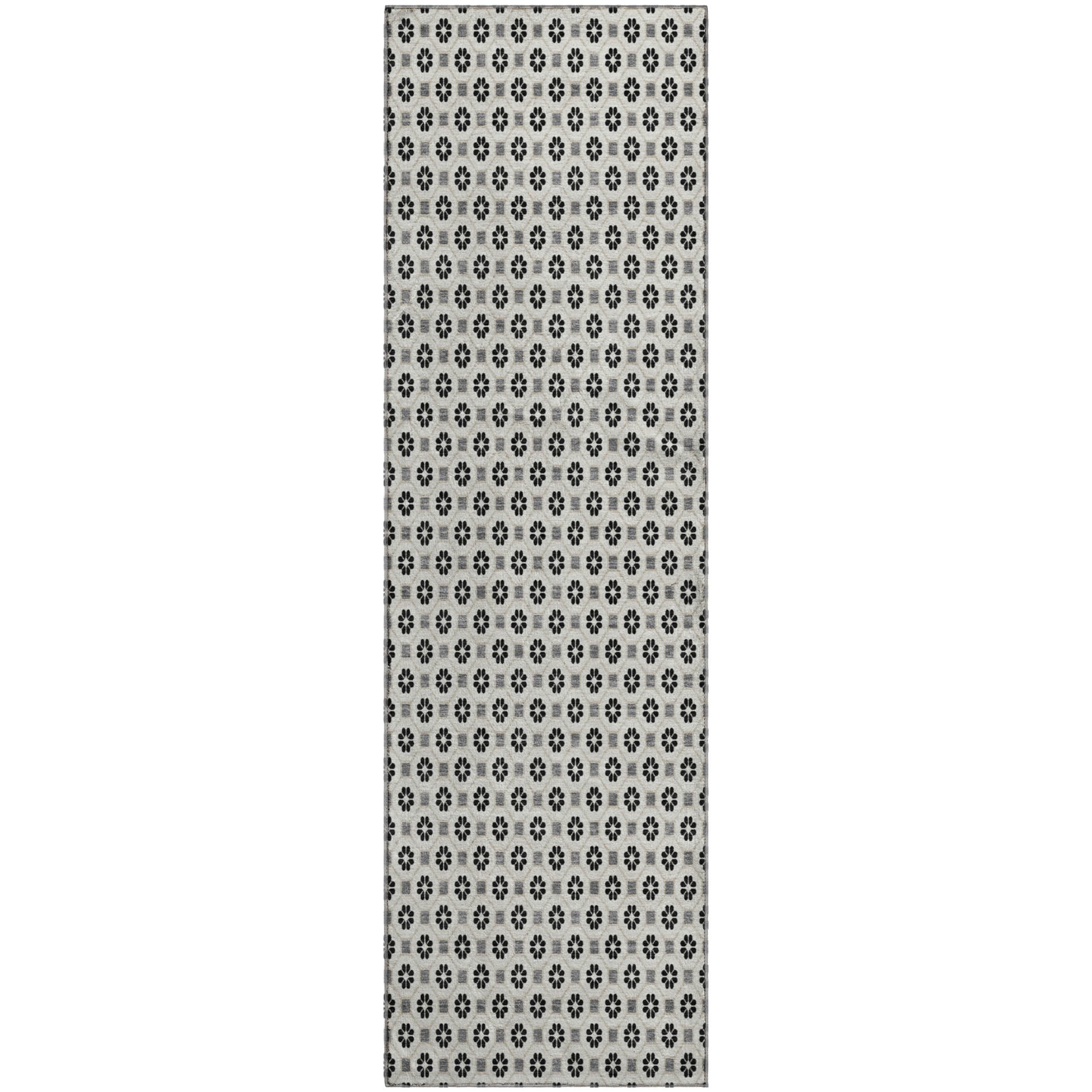 Siena Machine Washable Transitional Ivory Rug 2'3" x 7'6" #shape_Runner