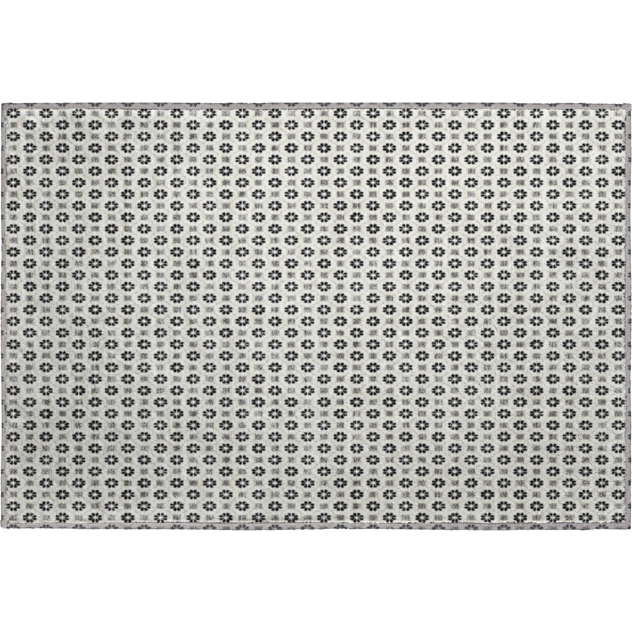 Siena Machine Washable Transitional Ivory Rug 1'8" x 2'6" #shape_Rectangle