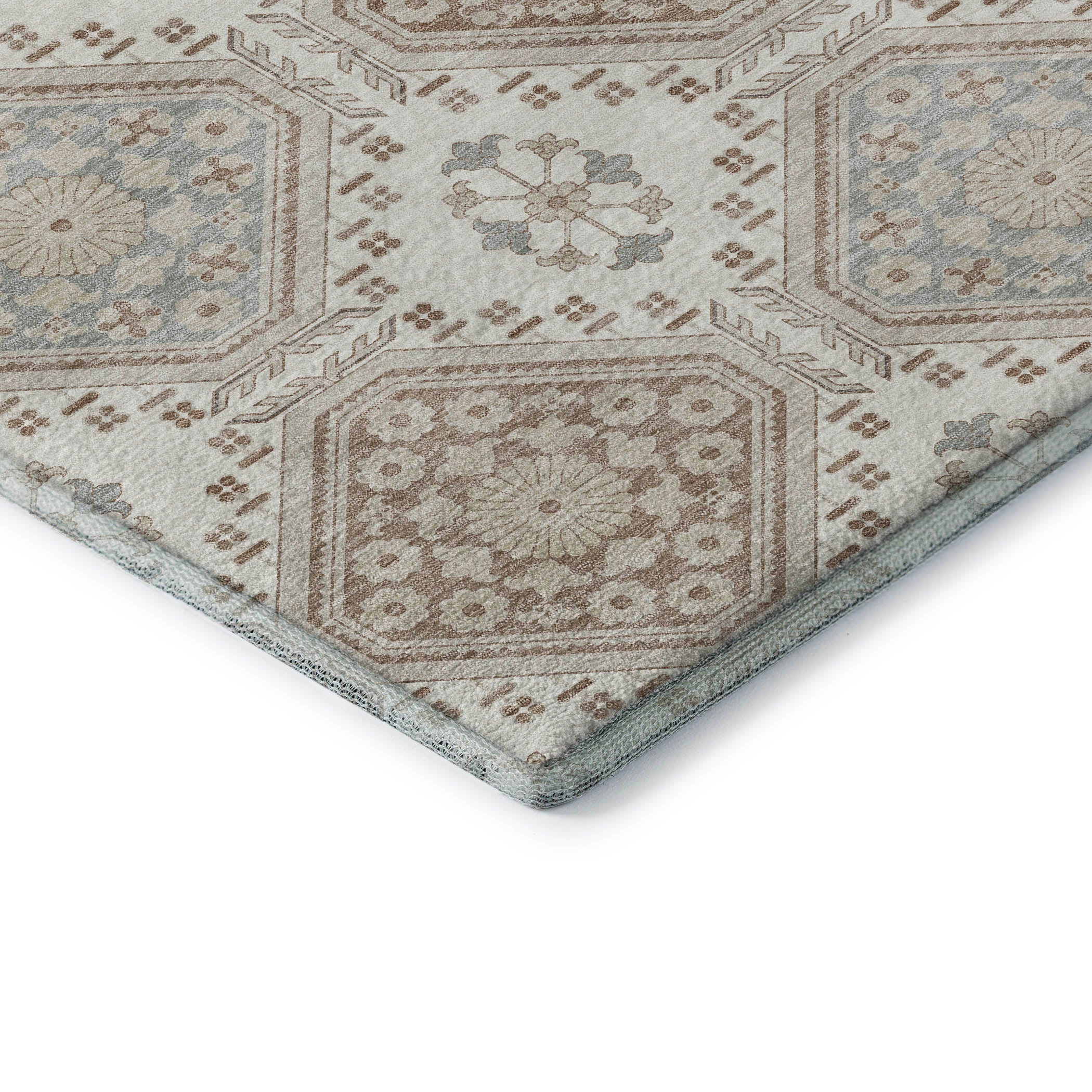 Oaxaca Machine Washable Transitional Ivory Rug 1'8" x 2'6" #shape_Rectangle