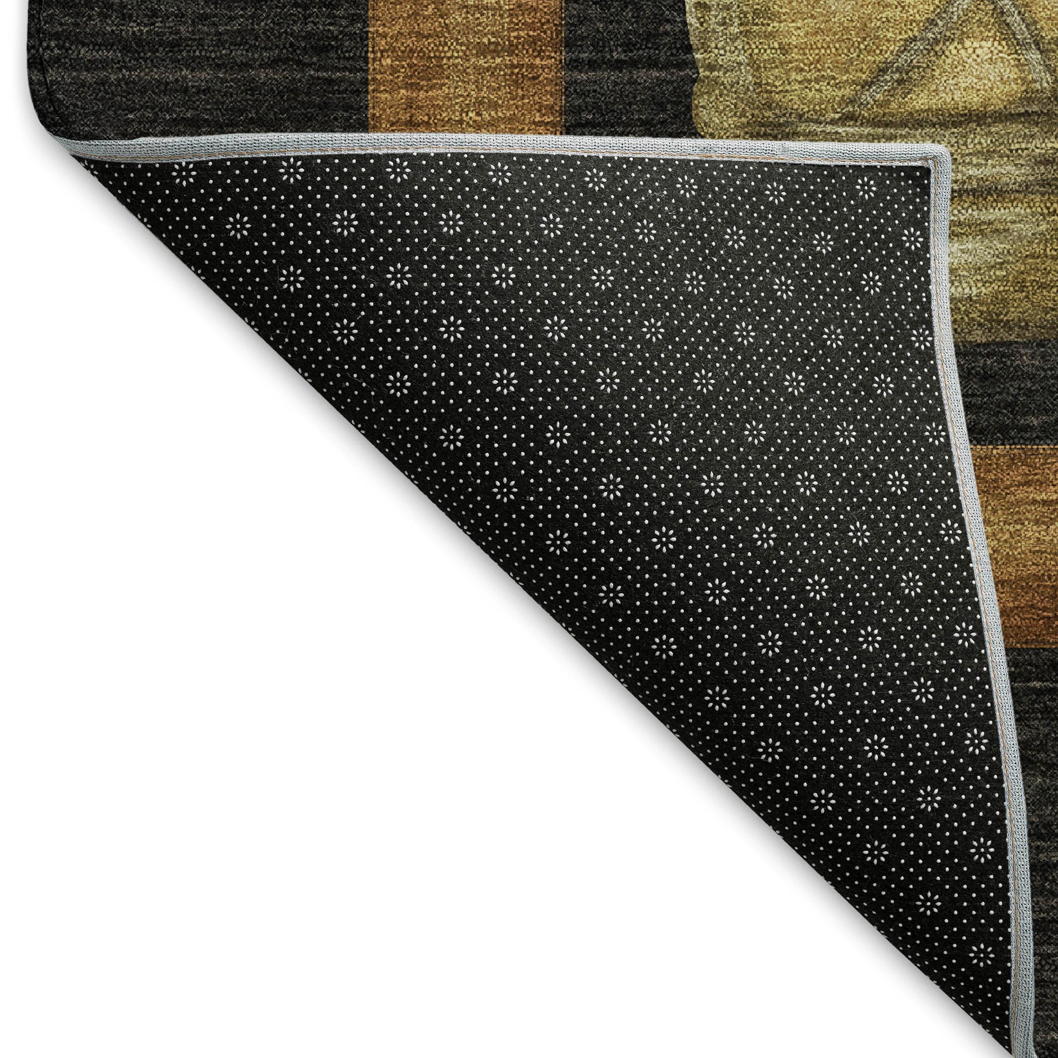 Santorini Machine Washable Lodge Midnight Black Rug 1'8" x 2'6" #shape_Rectangle