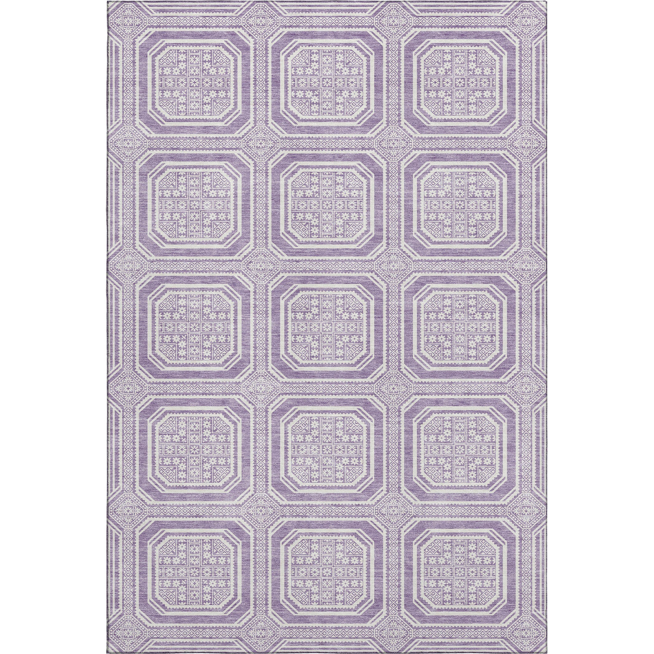 Kyoto Machine Washable Transitional Lavender Purple Rug 2'6" x 3'10" #shape_Rectangle